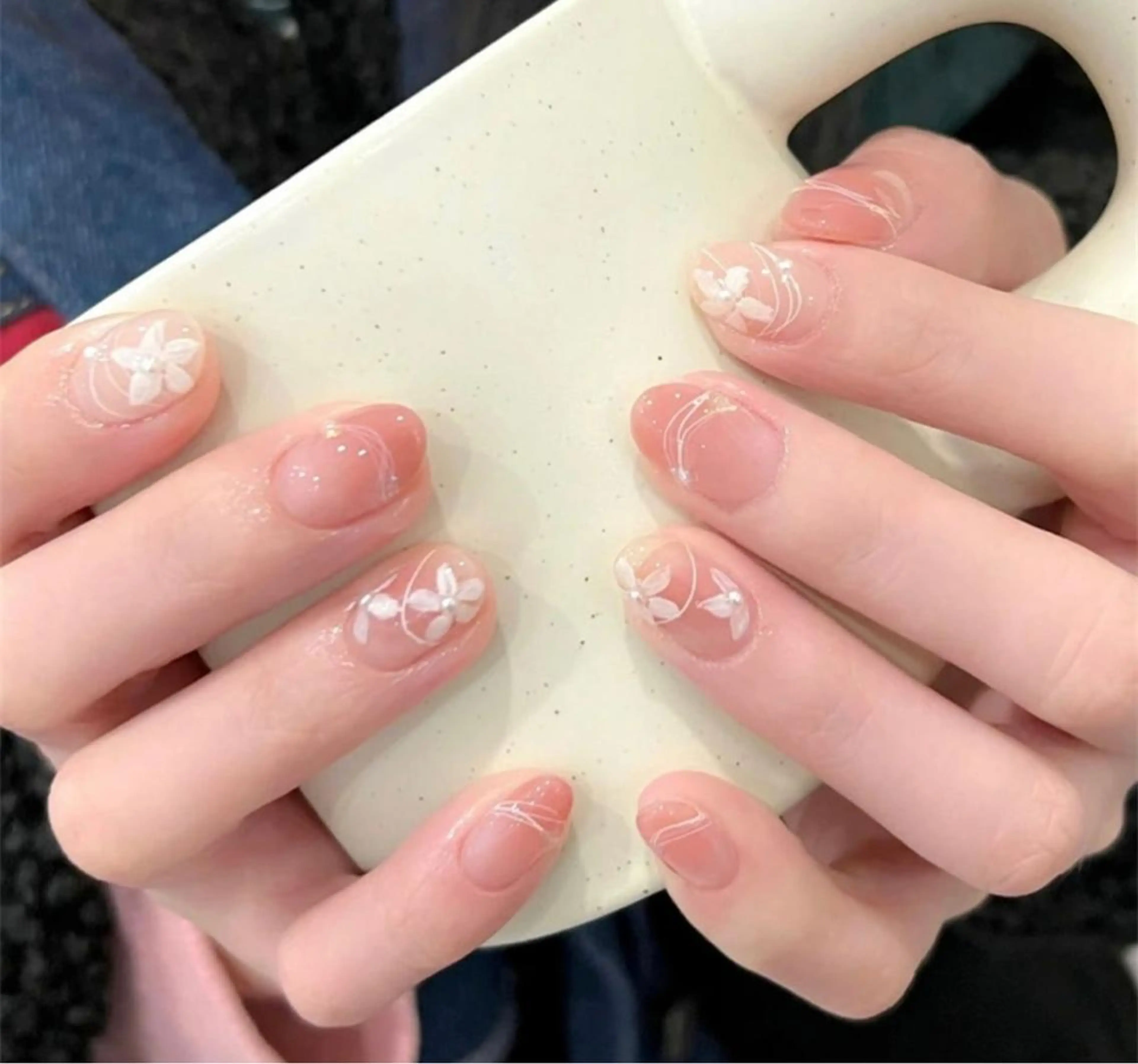 ネイル ハンドネイル M🌷nail 長さだし専門店のネイルデザイン