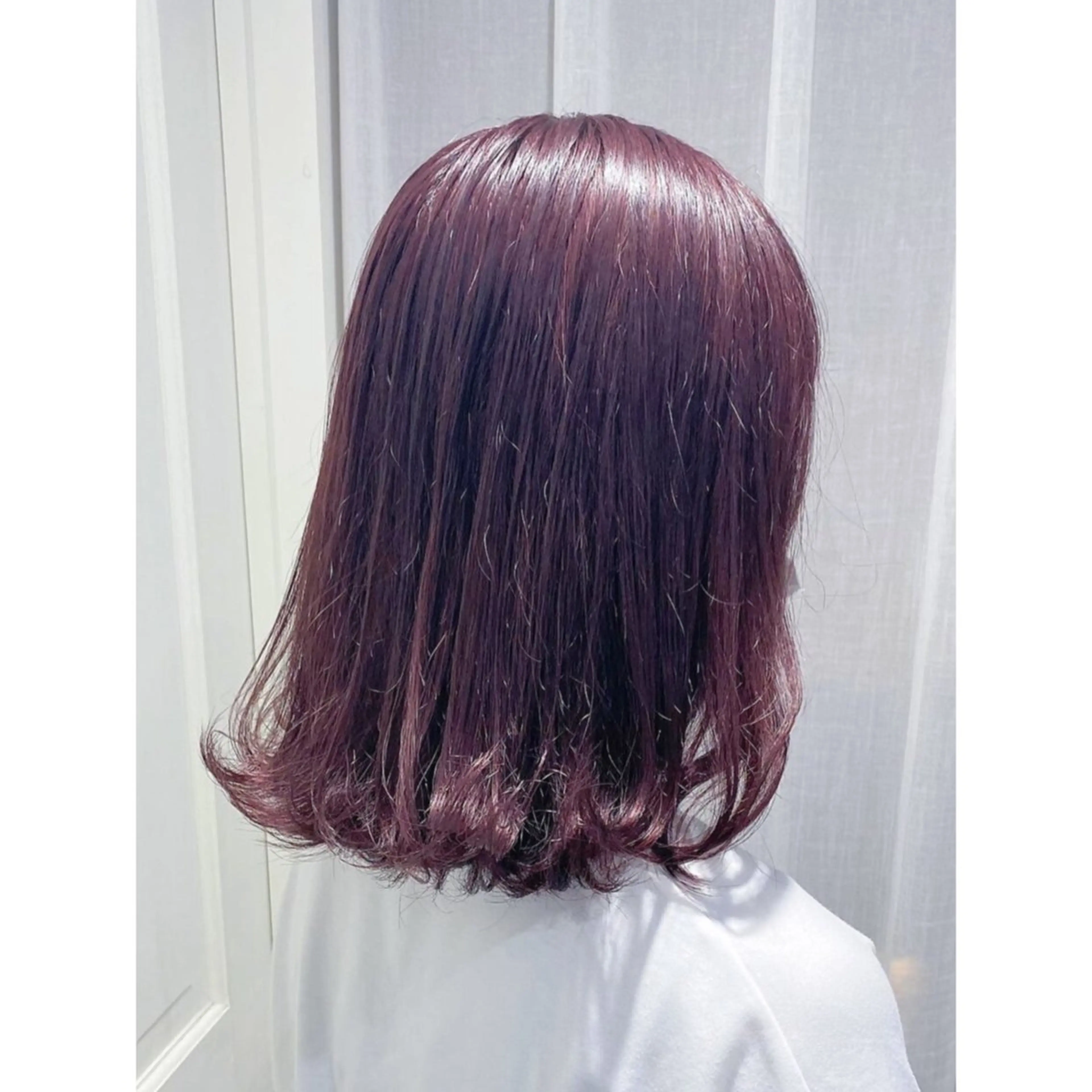 ミディアム カラー ラベンダーカラー 💖ブリーチ/暖色 𝐘𝐮𝐢💖のヘアスタイル