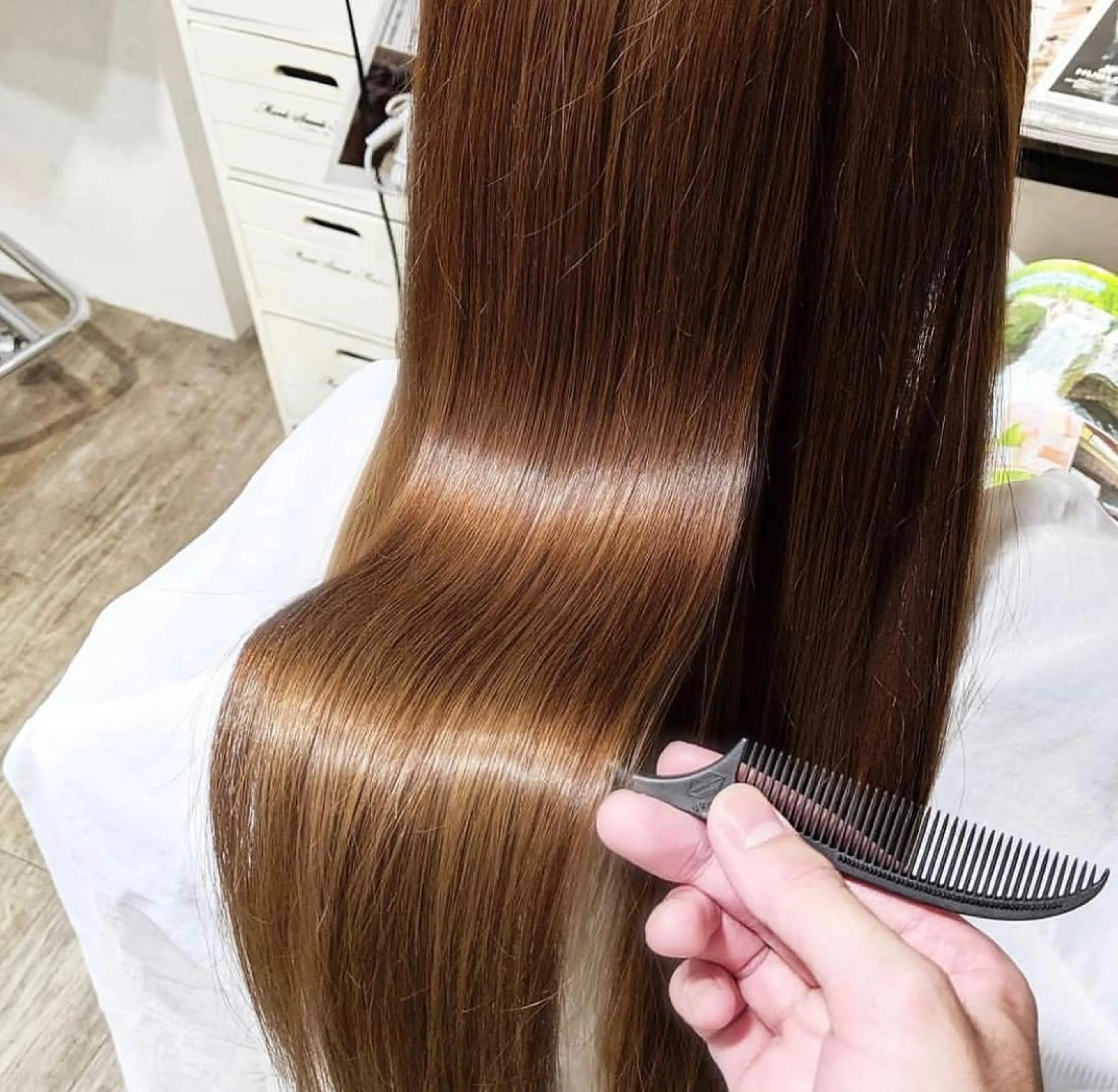 ロング トリートメント Beleza 渋谷所属・Kazusa/渋谷/ エクステ/ハイトーンのヘアスタイル