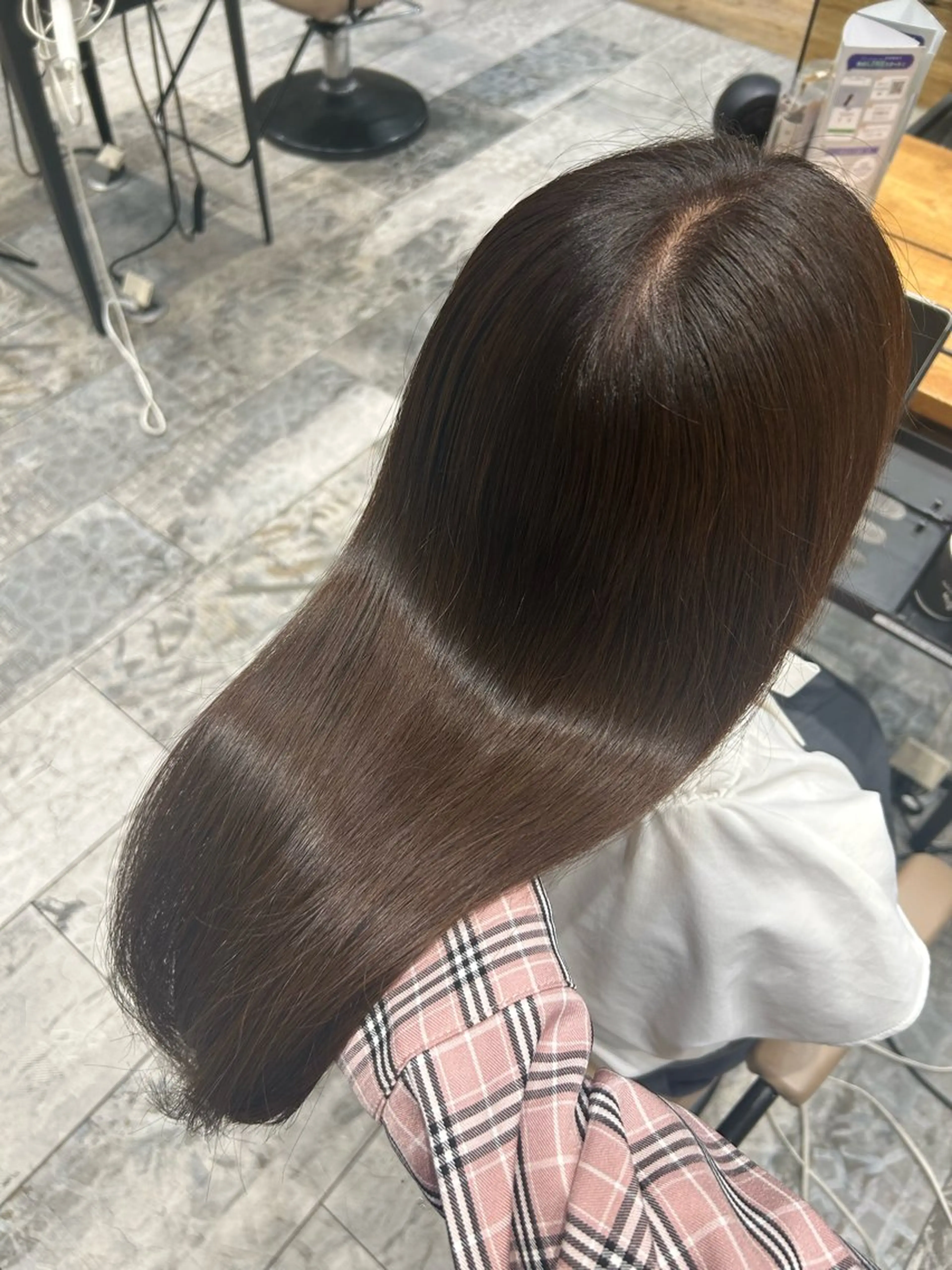 セミロング カラー ベージュカラー トリートメント ﾄﾘｰﾄﾒﾝﾄパーマ ブロー和田茉日琉のヘアスタイル