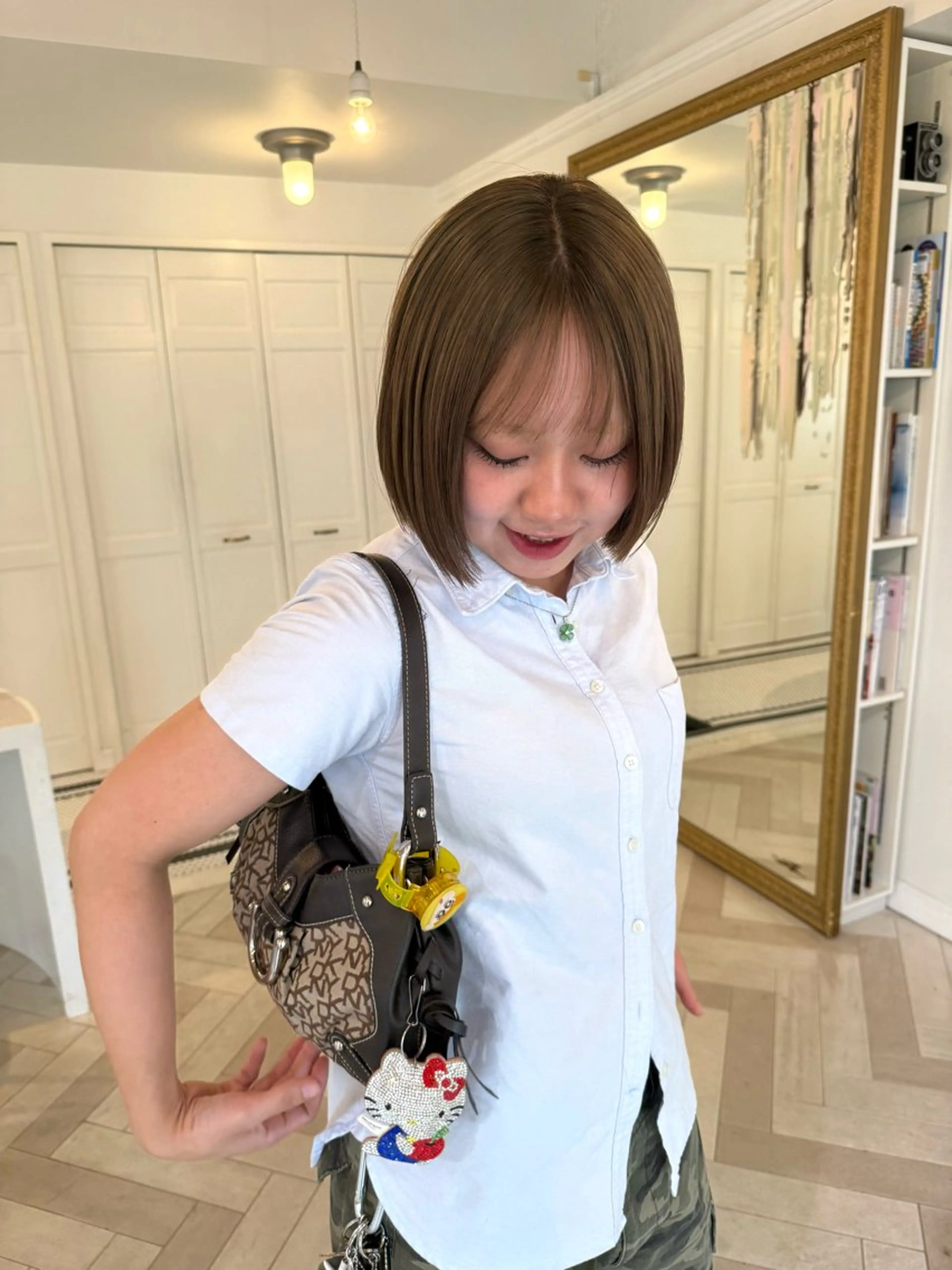 カラー ヘアカラー 升方 楓のヘアスタイル