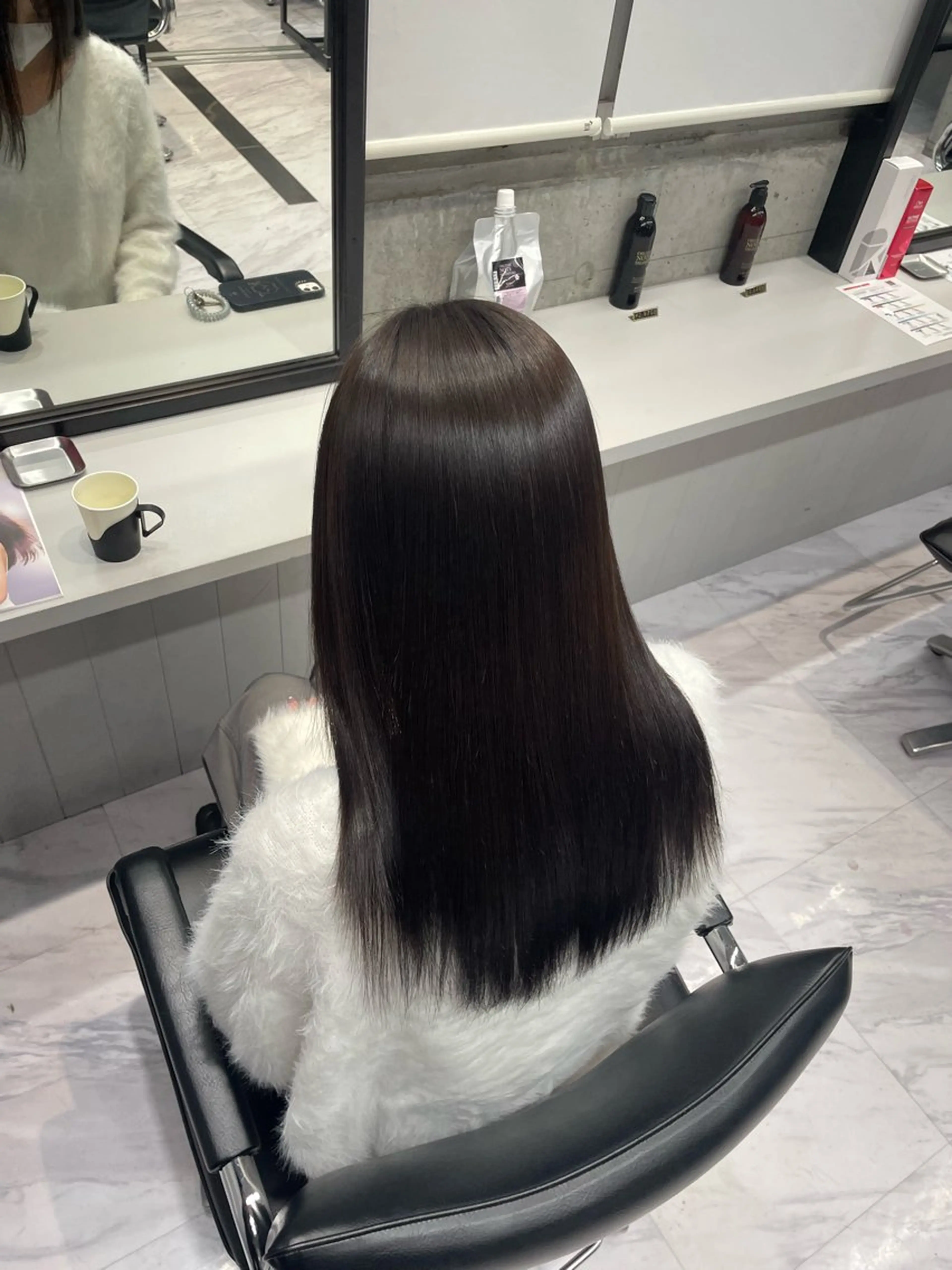 セミロング 縮毛矯正 縮毛矯正 武内 風馬のヘアスタイル