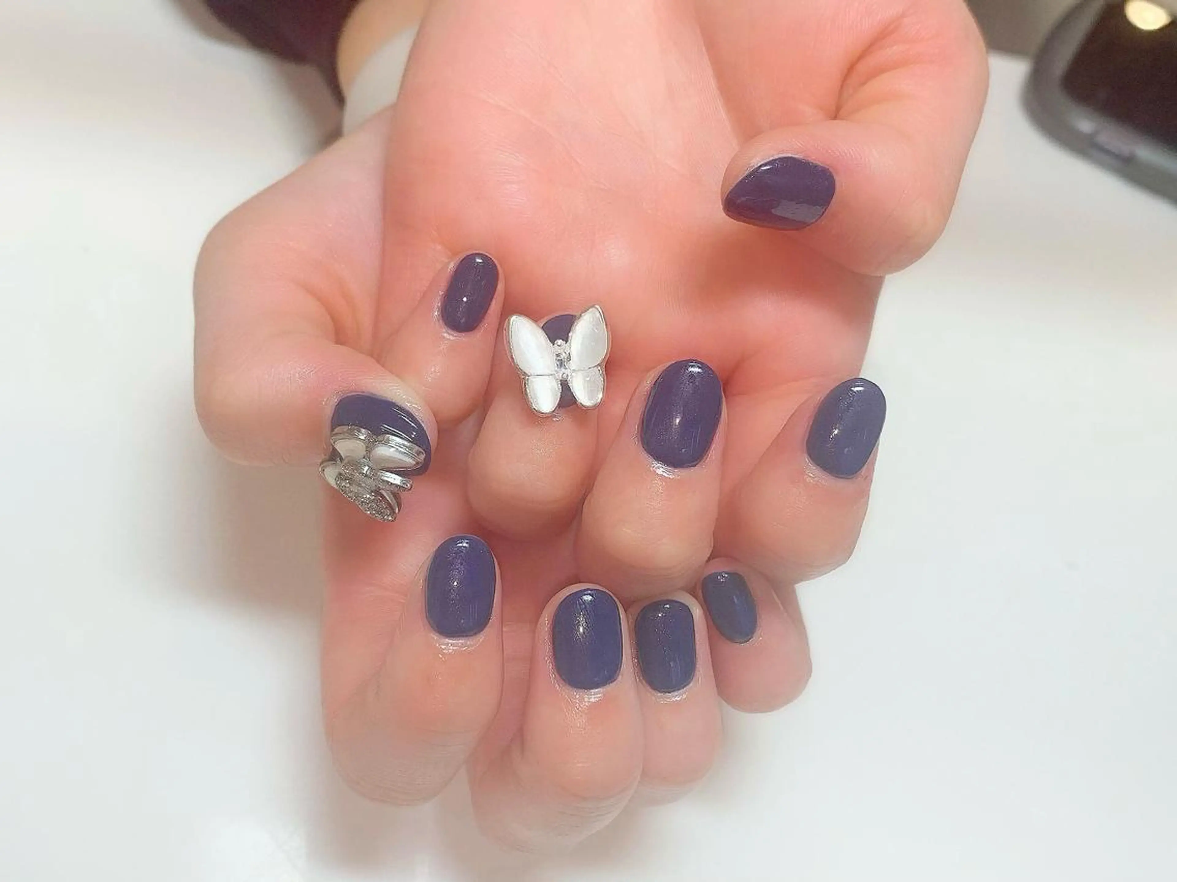 ネイル ショートネイル シンプルネイル ONIKA Nail 青山通り店所属・ONIKA Nail 表参道A4徒歩2分のネイルデザイン