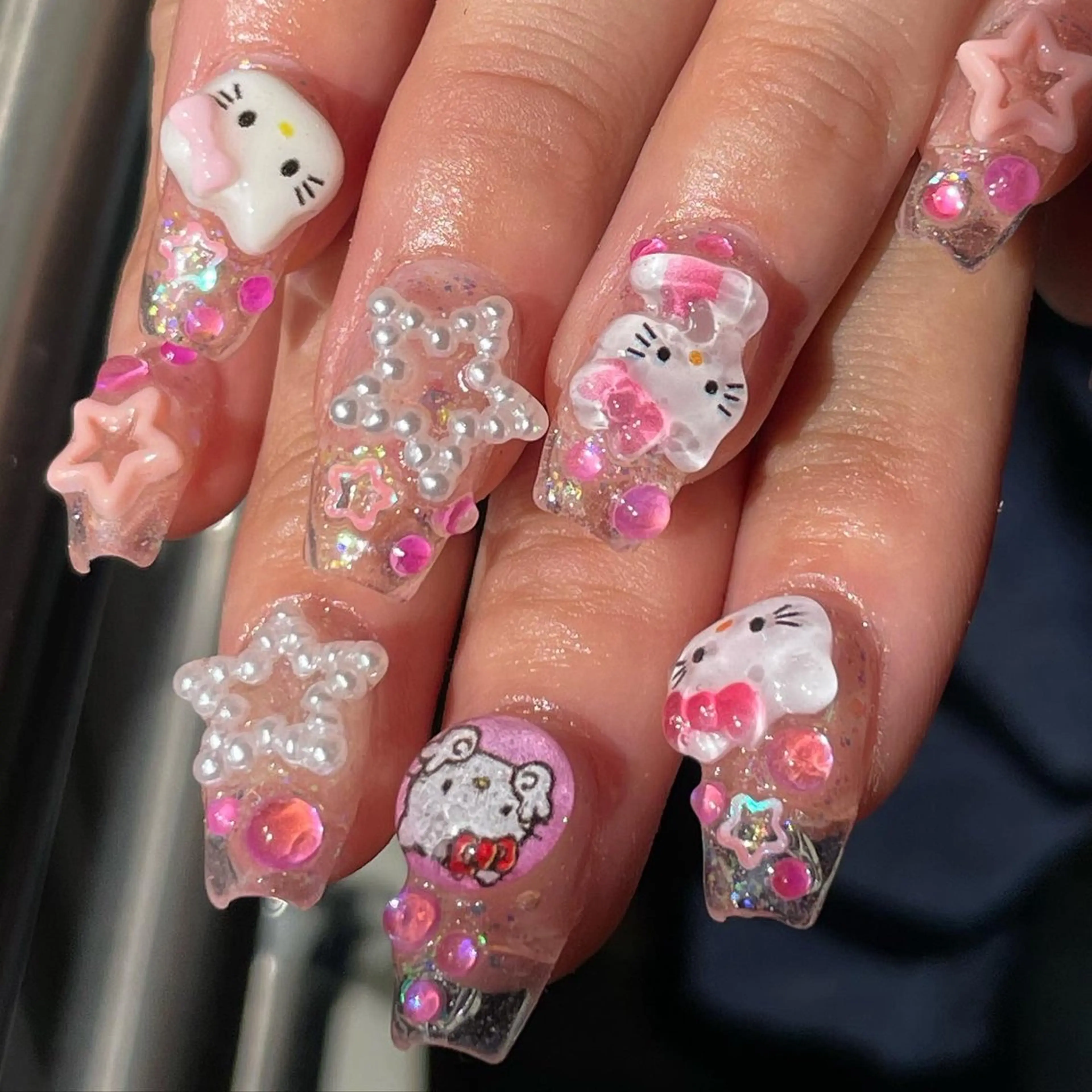 ネイル クリアネイル ハンドネイル ハンドケア MIDORI 個性派/海外ネイルのネイルデザイン