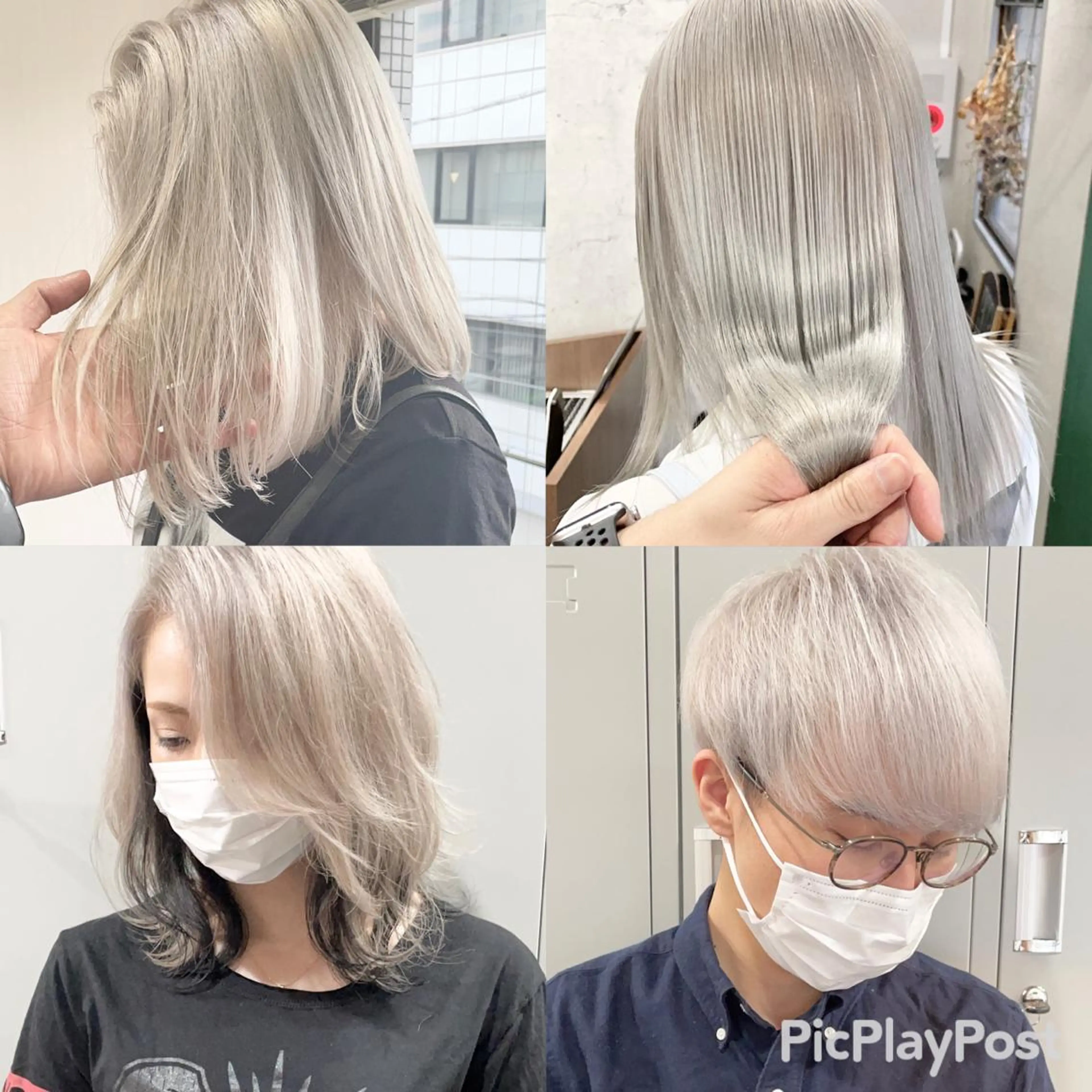 ミディアム カラー タカハシ ユウキのヘアスタイル