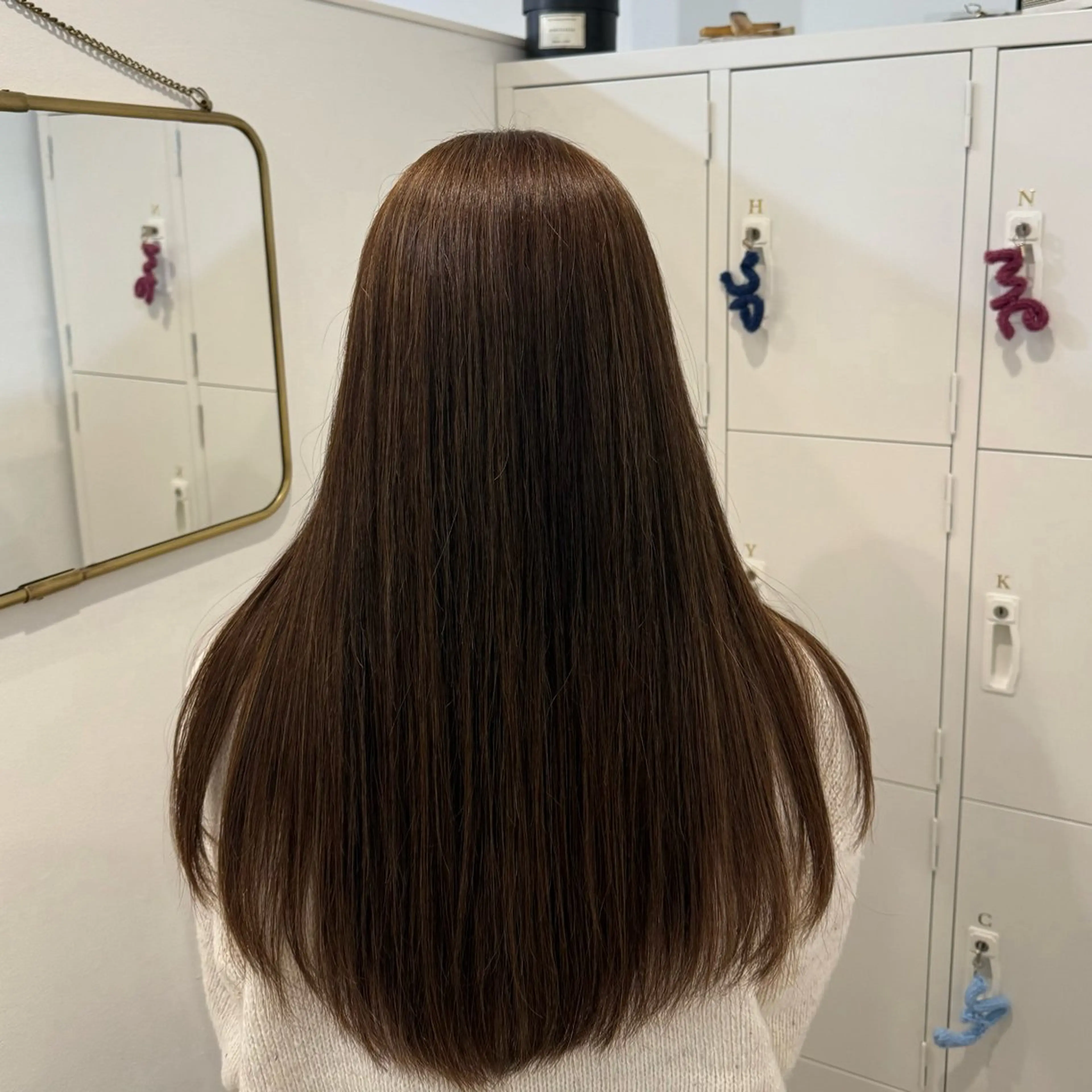 ロング ハイライト ヘアカラー H 梅田所属・藤本 泰/ カットモデル様募集中のヘアスタイル