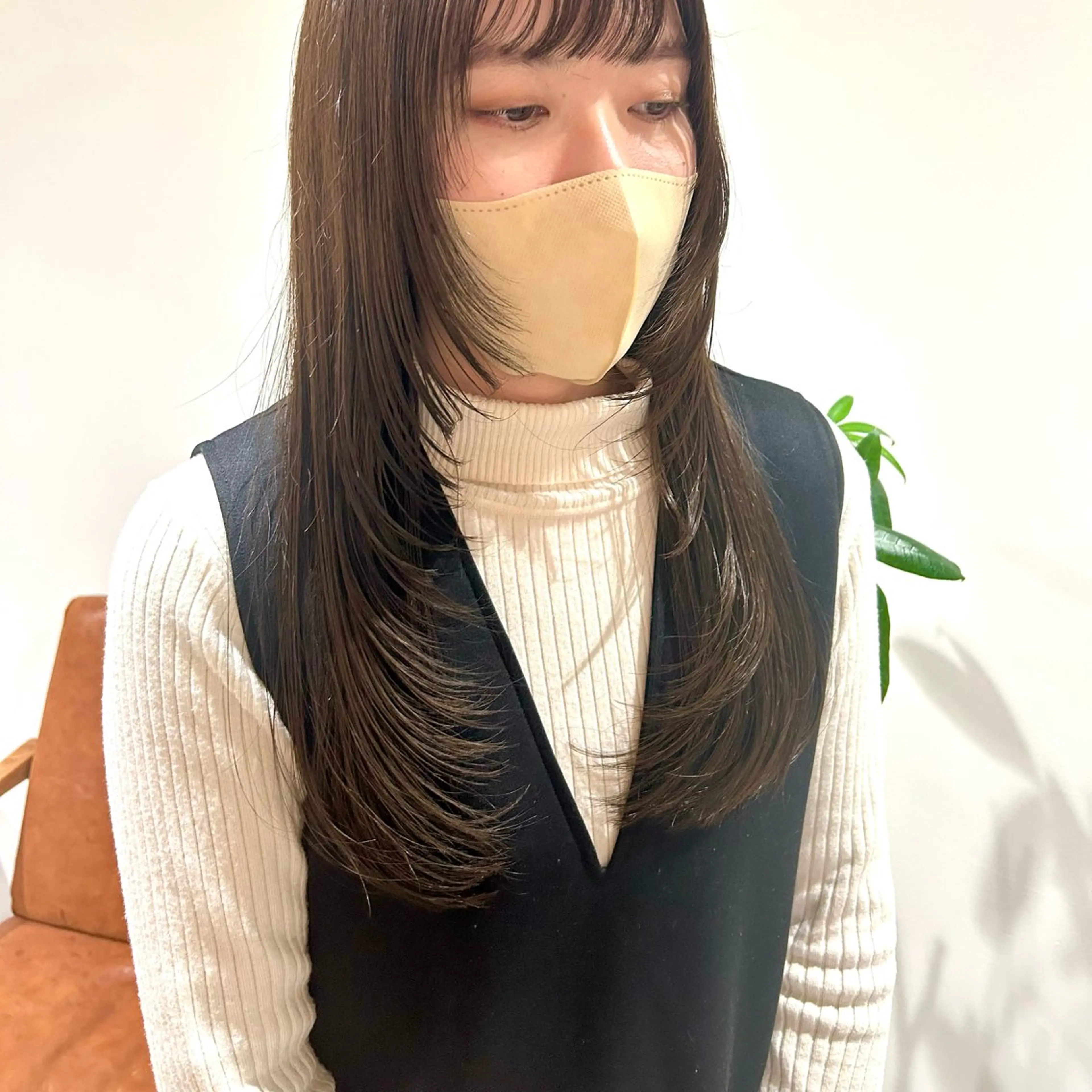 ロング 顔周りカット レイヤーカット カット ボブレイヤー/ ブリーチ/miyuuのヘアスタイル