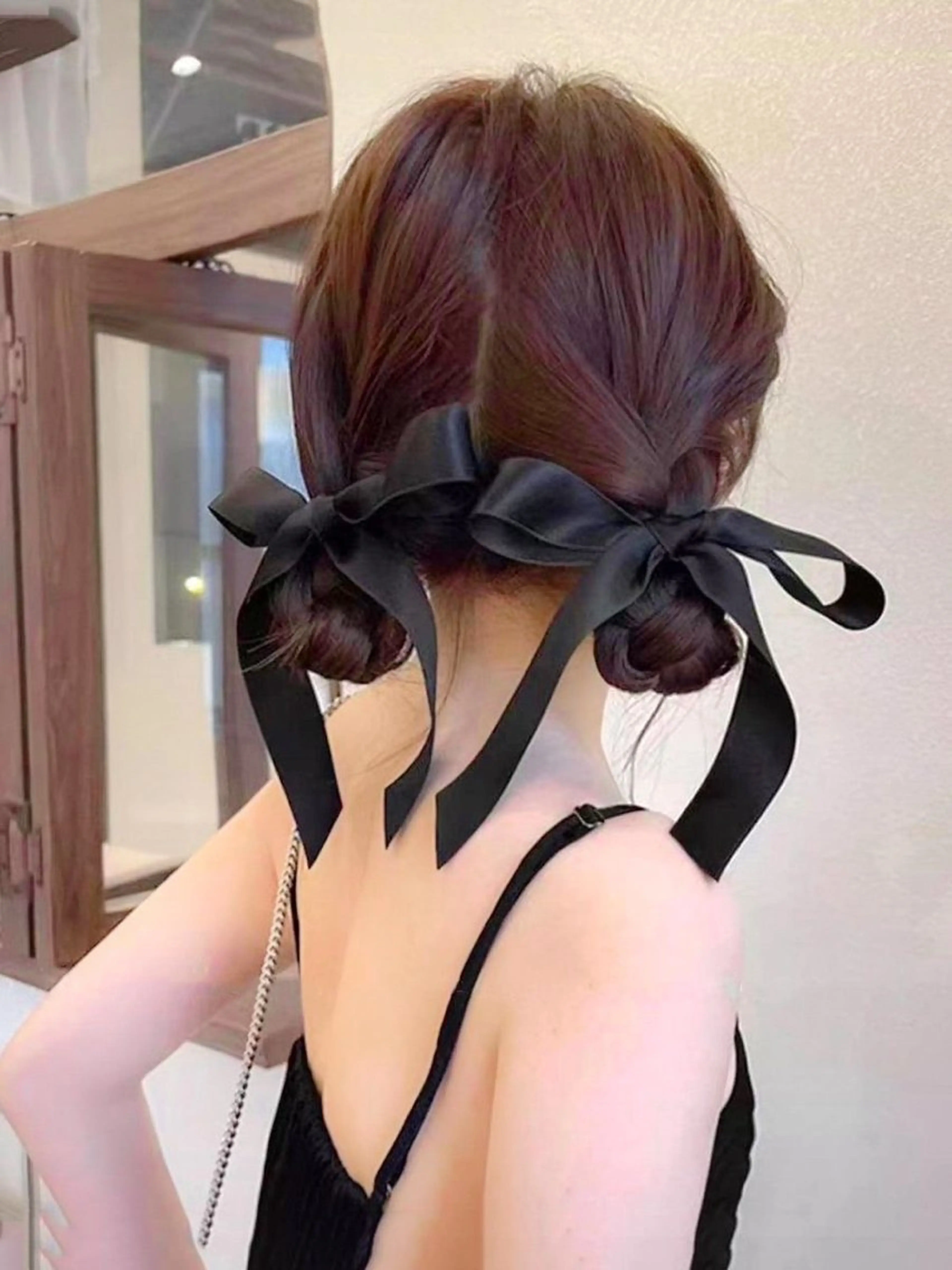 セミロング カラー ブラウンカラー レッドカラー レッドブラウン 【arc】Ruri コテ巻き風パーマのヘアスタイル