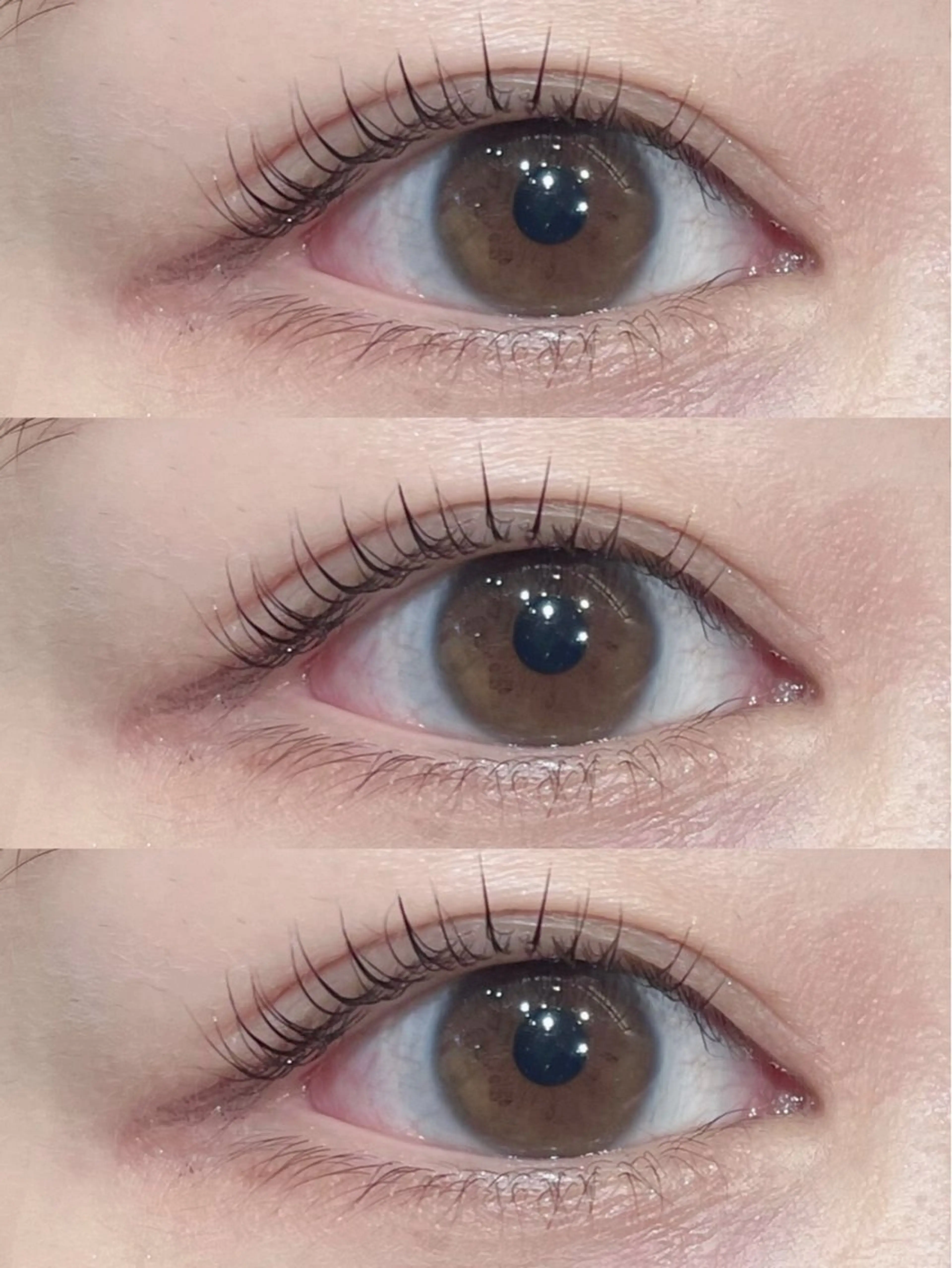 マツエク・マツパ まつげパーマ 一重×まつ毛パーマ マツパ 🤎韓国ヘア ベージュ まゆか🤎のヘアスタイル