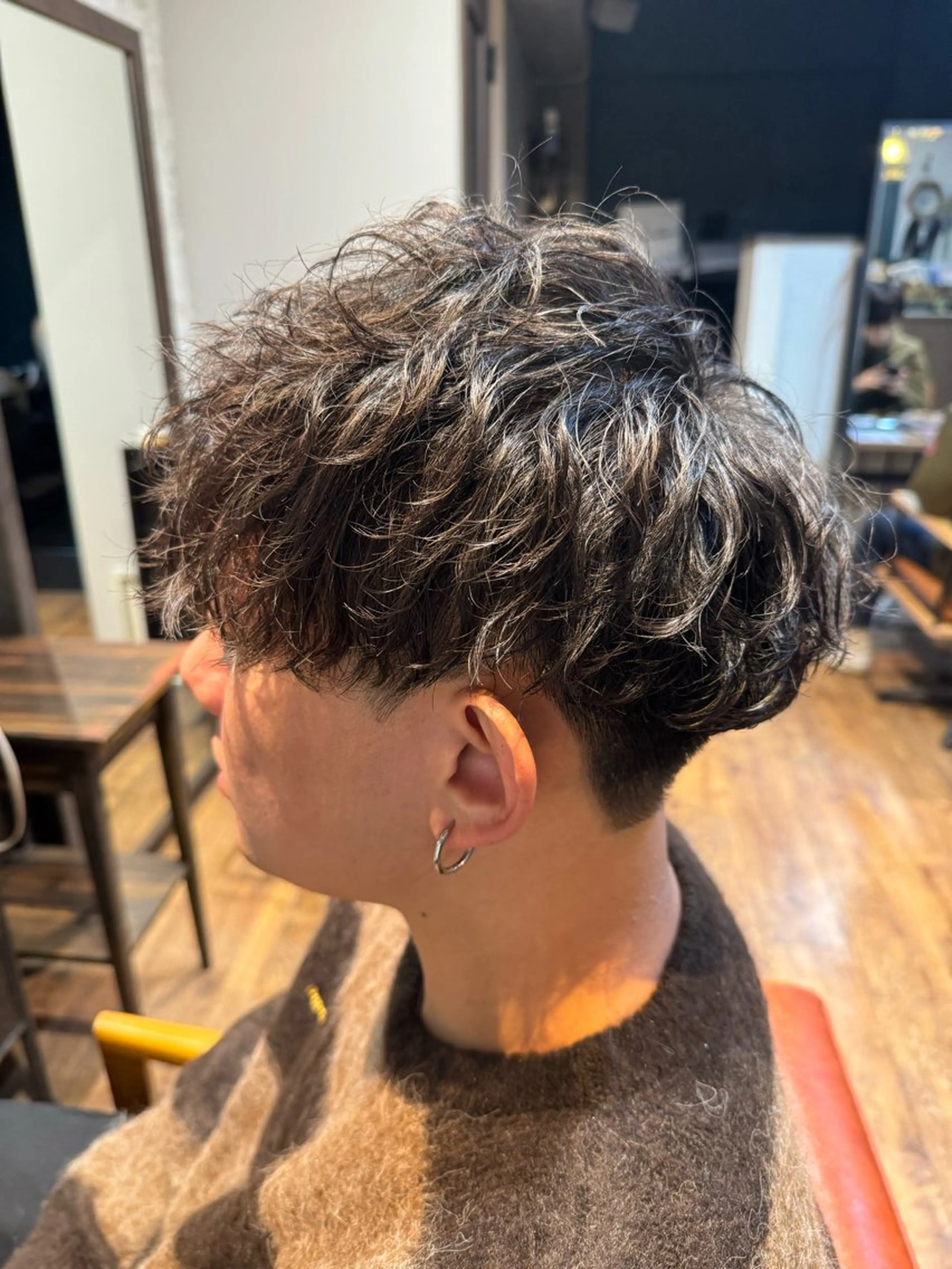 パーマ メンズ カット パーマ ヘッドスパ ヘアセット HAIR STUDIO  buzz所属・金子 富士のヘアスタイル