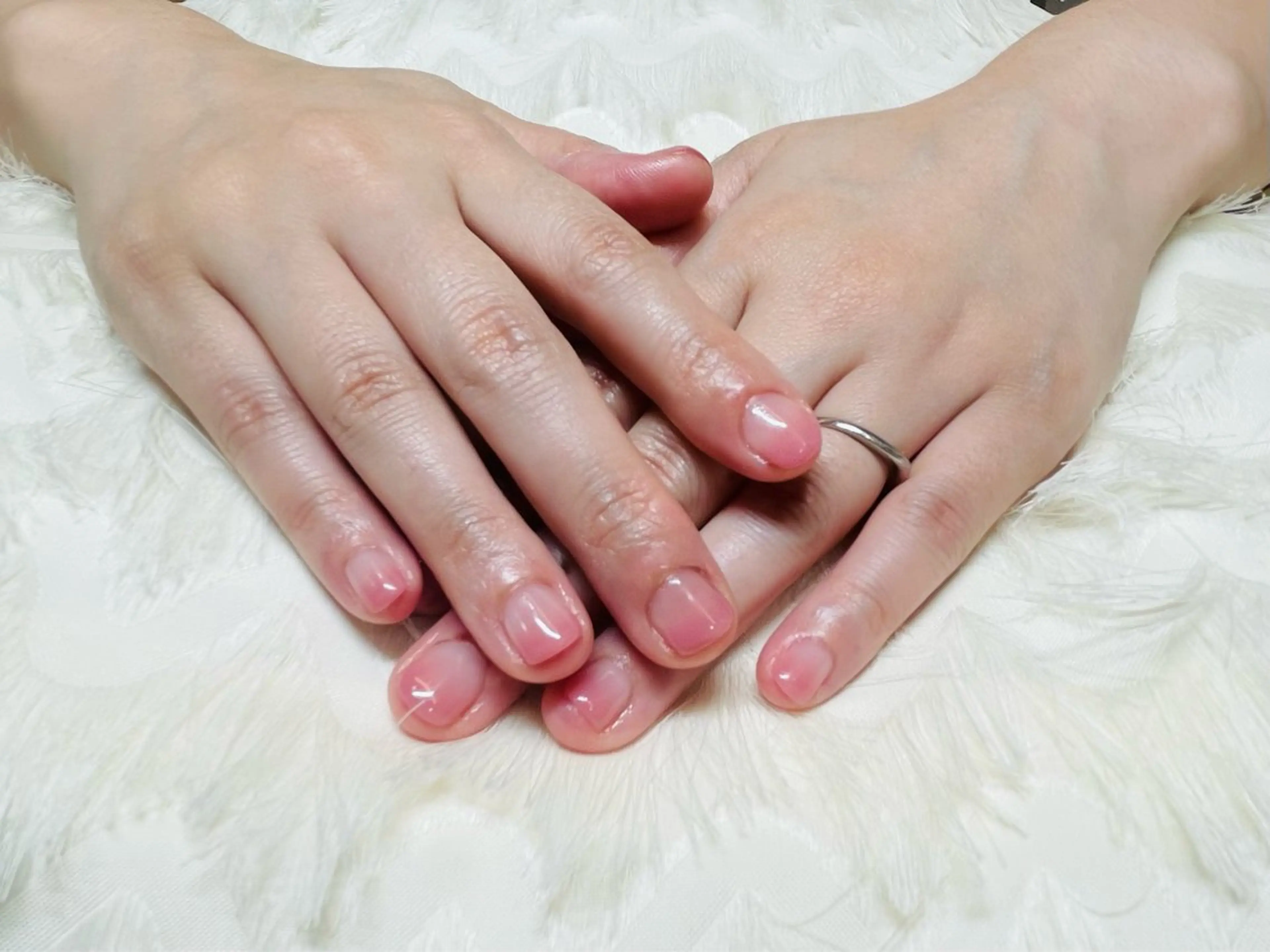 ネイル グラデーション ピンク ハンドネイル パラスパガーデン Nitagai☺︎のネイルデザイン