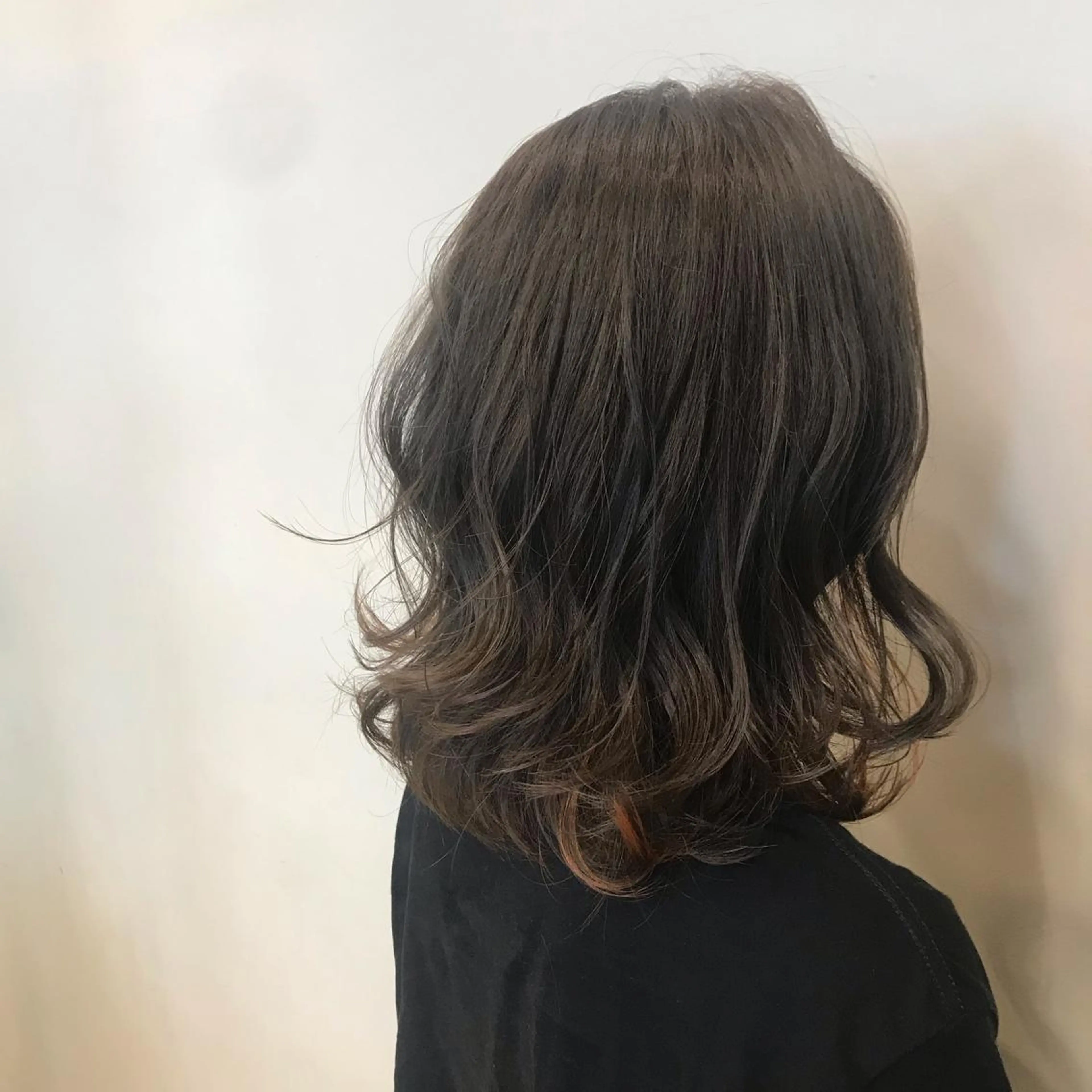 セミロング カラー 【髪質改善💎韓国風 レイヤー🌷】山川のヘアスタイル