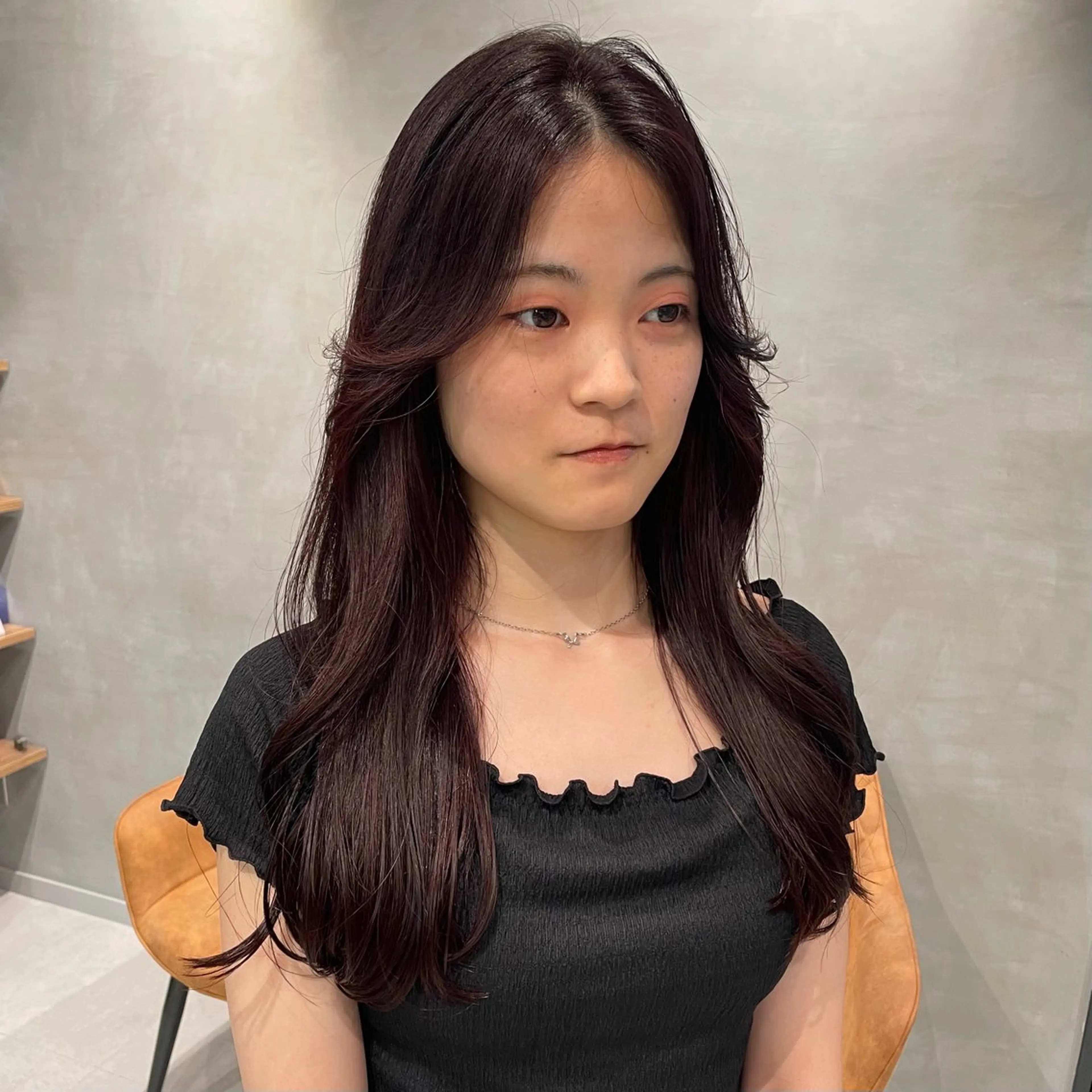 ロング カラー カット ヘアカラー トリートメント ヘッドスパ ヘアセット 暖色レイヤー 🥀REIRIのヘアスタイル