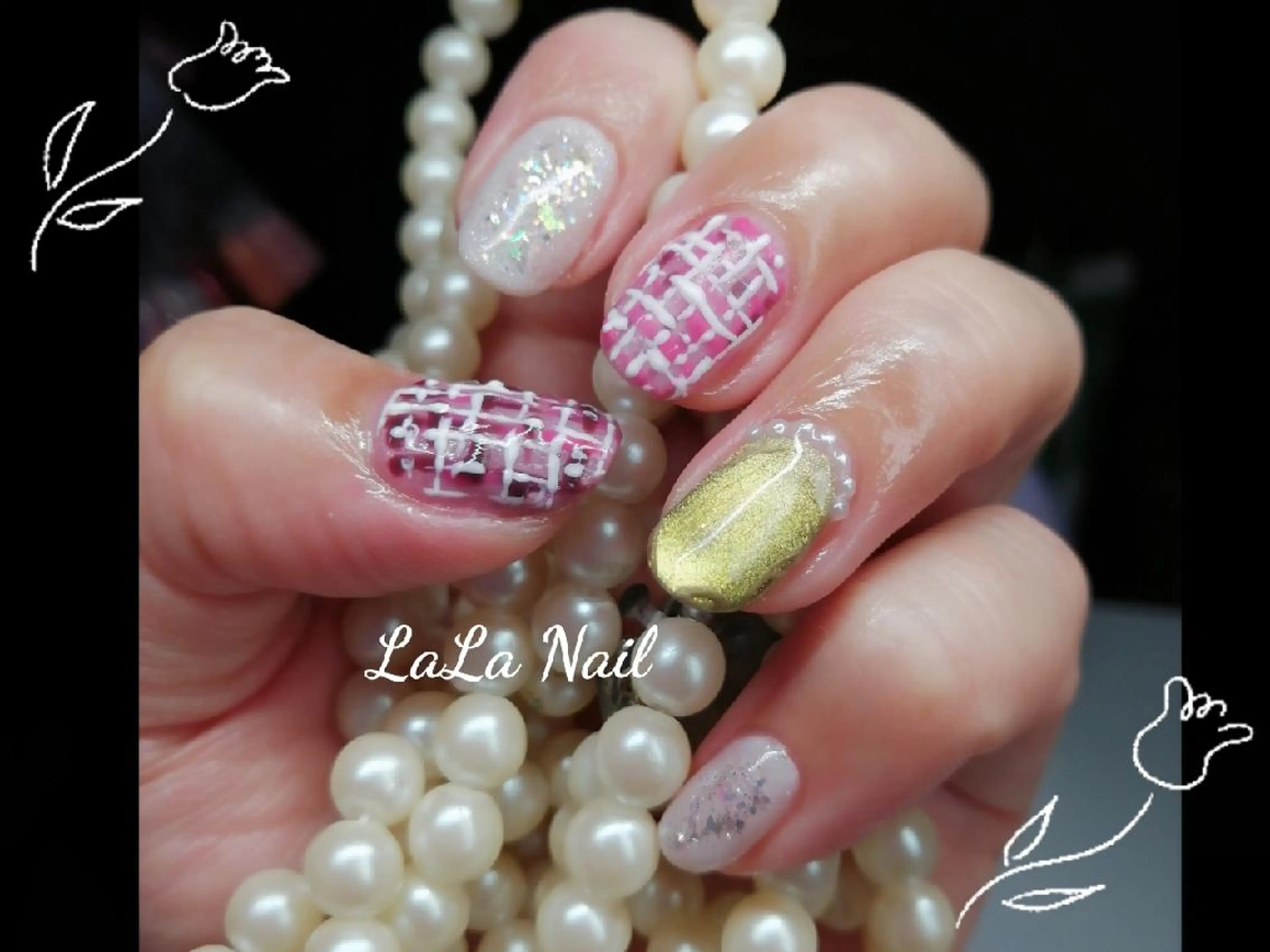 ネイル ツイードネイル LaLa Nail所属・LaLa Nailのネイルデザイン