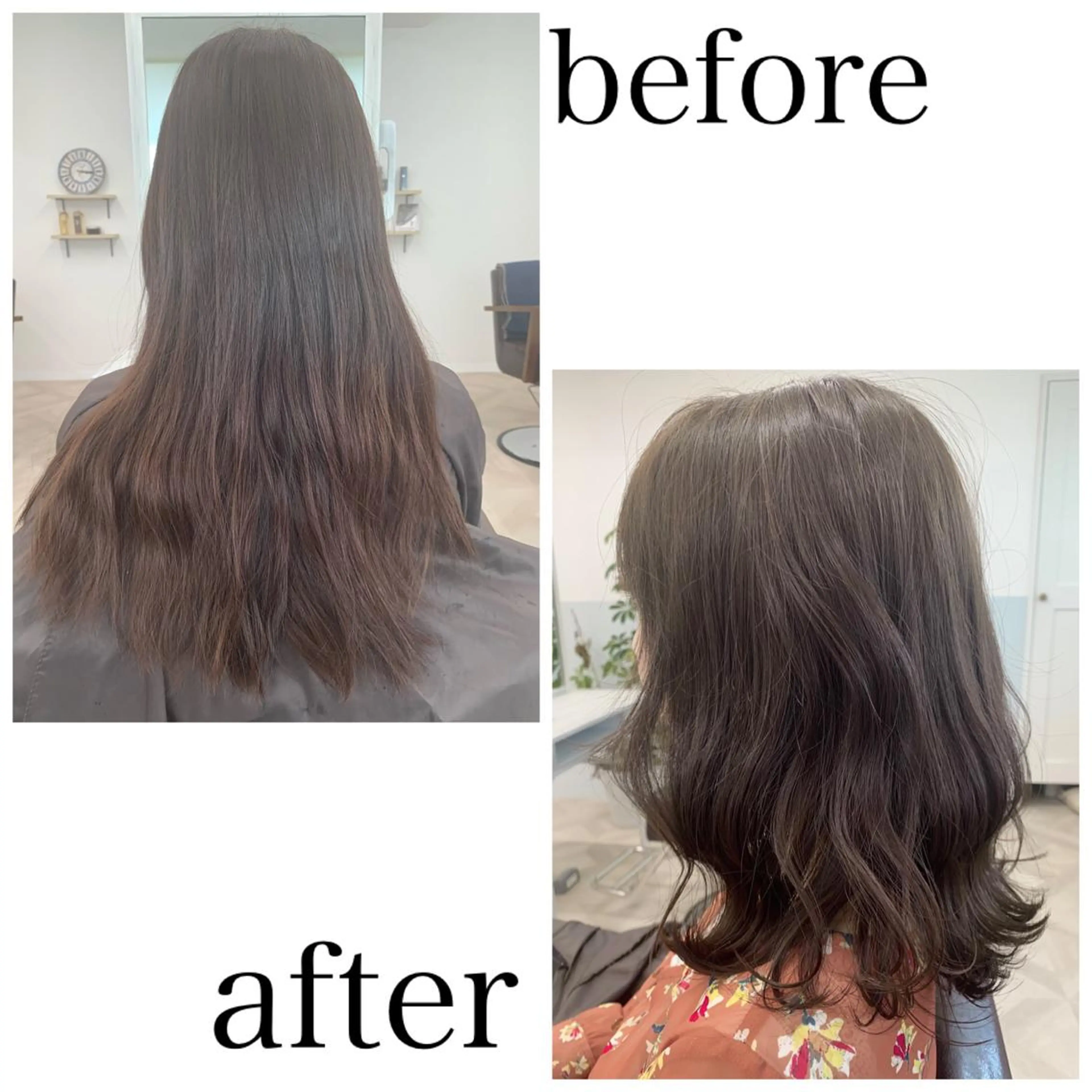 ミディアム カット ヘアカラー トリートメント アーレル 池袋のヘアスタイル