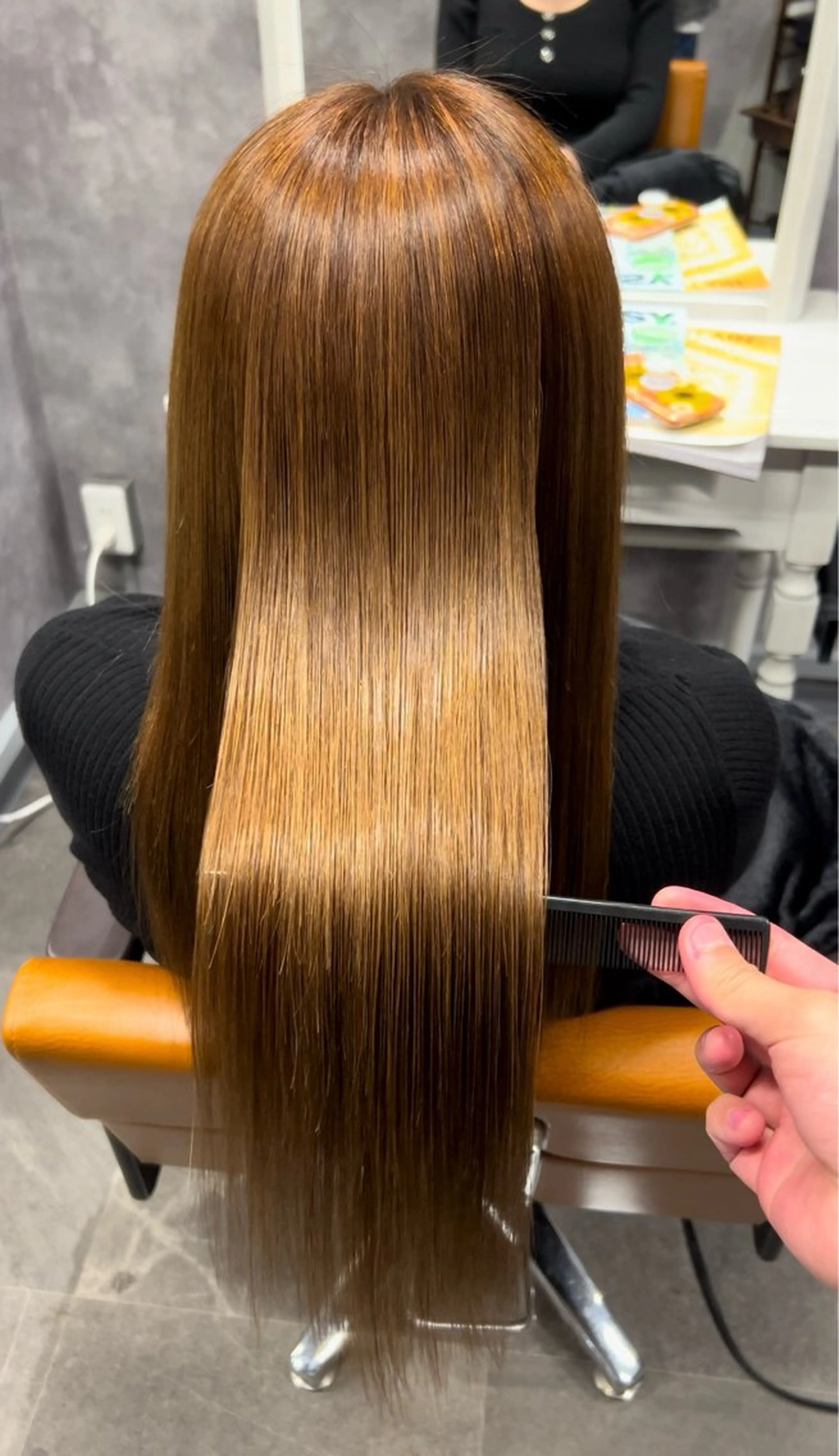 ロング 縮毛矯正 カット 縮毛矯正 トリートメント ナナシ所属・✨髪質改善/縮毛矯正 木村和司✨のヘアスタイル