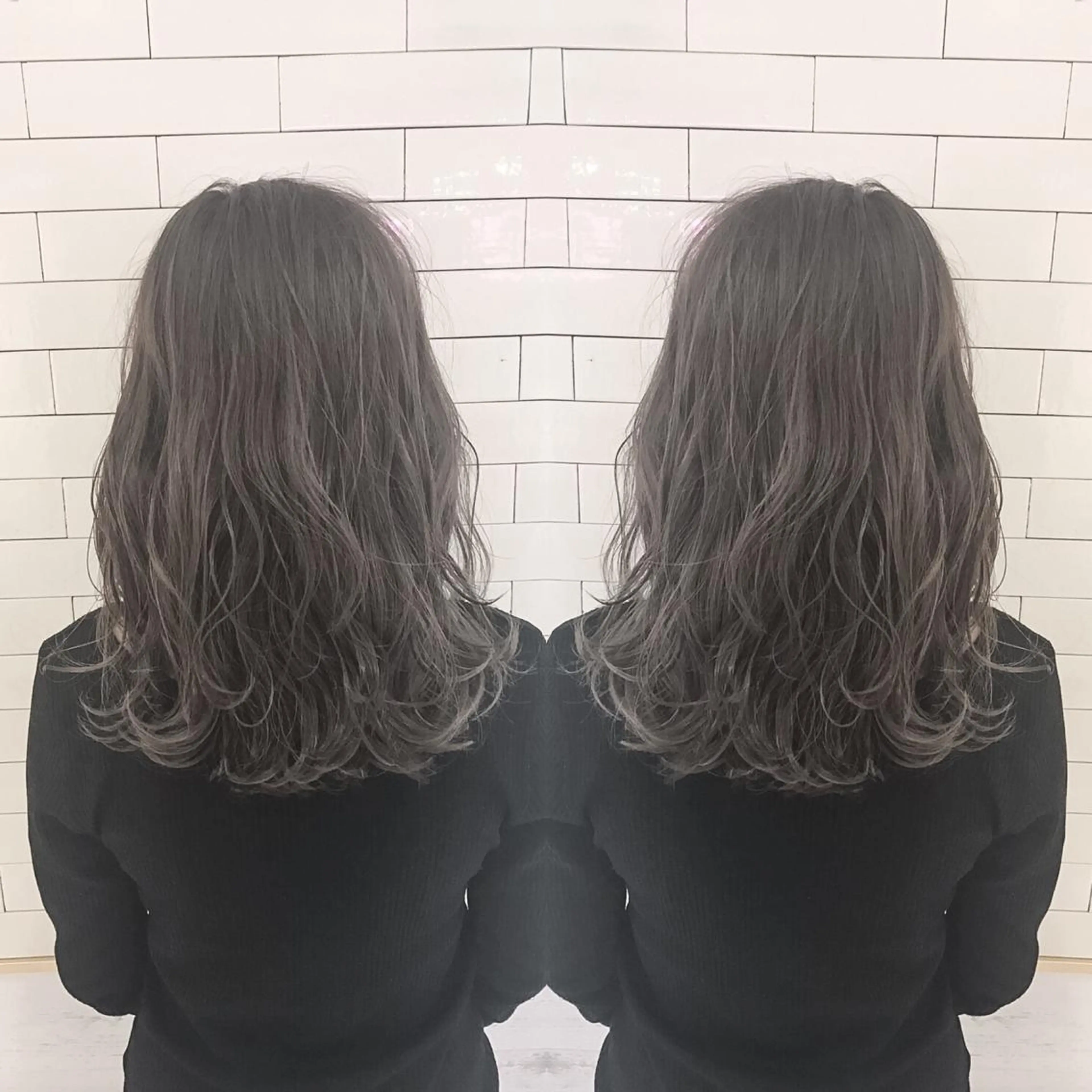 ミディアム カラー ブルーカラー ブルージュ 外国人風カラー LA KING GINZA TOKYO所属・🧡ショートの達人 🧡SHOのヘアスタイル