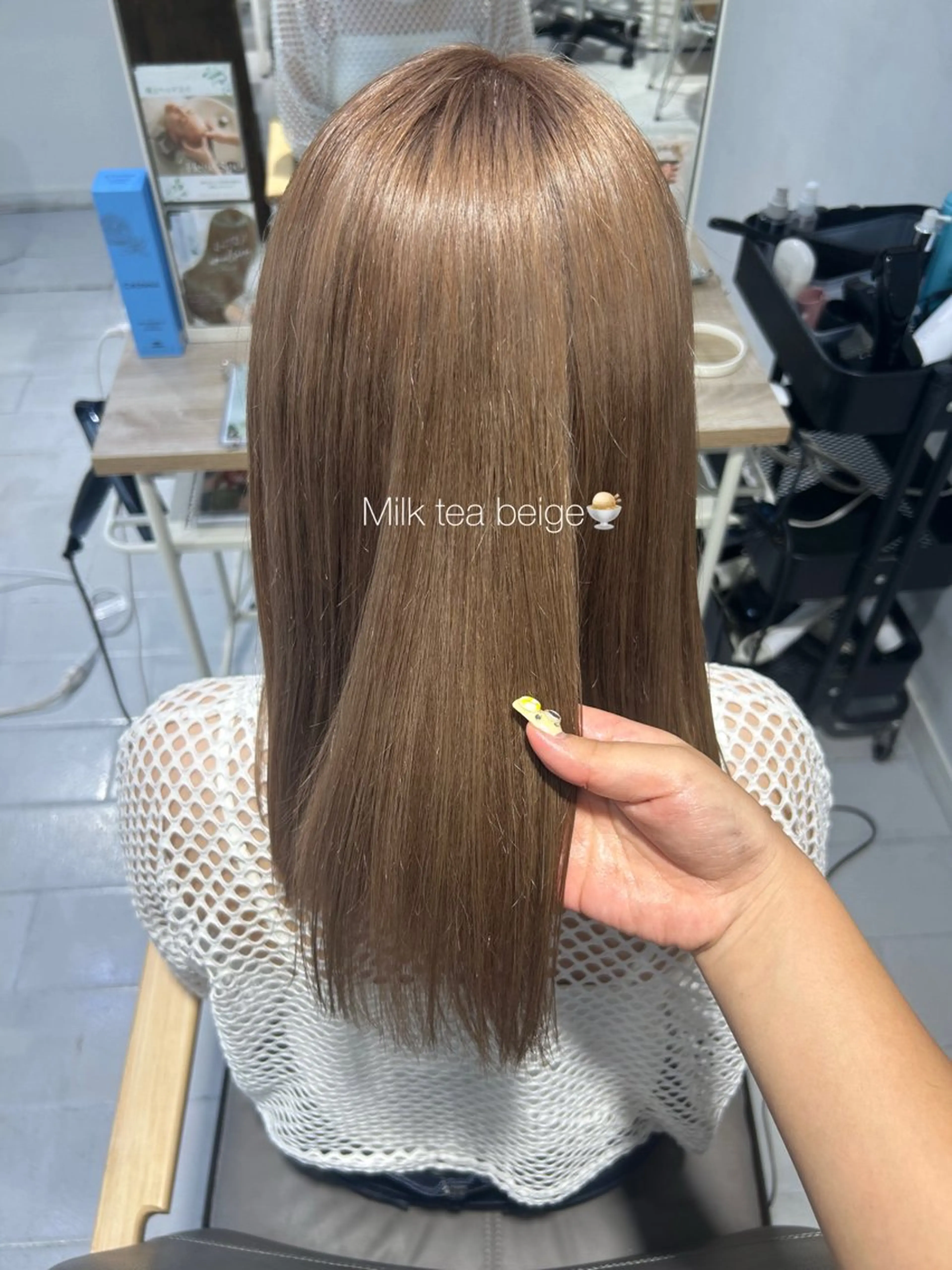 ミディアム ヘアカラー 韓国ヘア ‎⟡.·KANA🐥のヘアスタイル