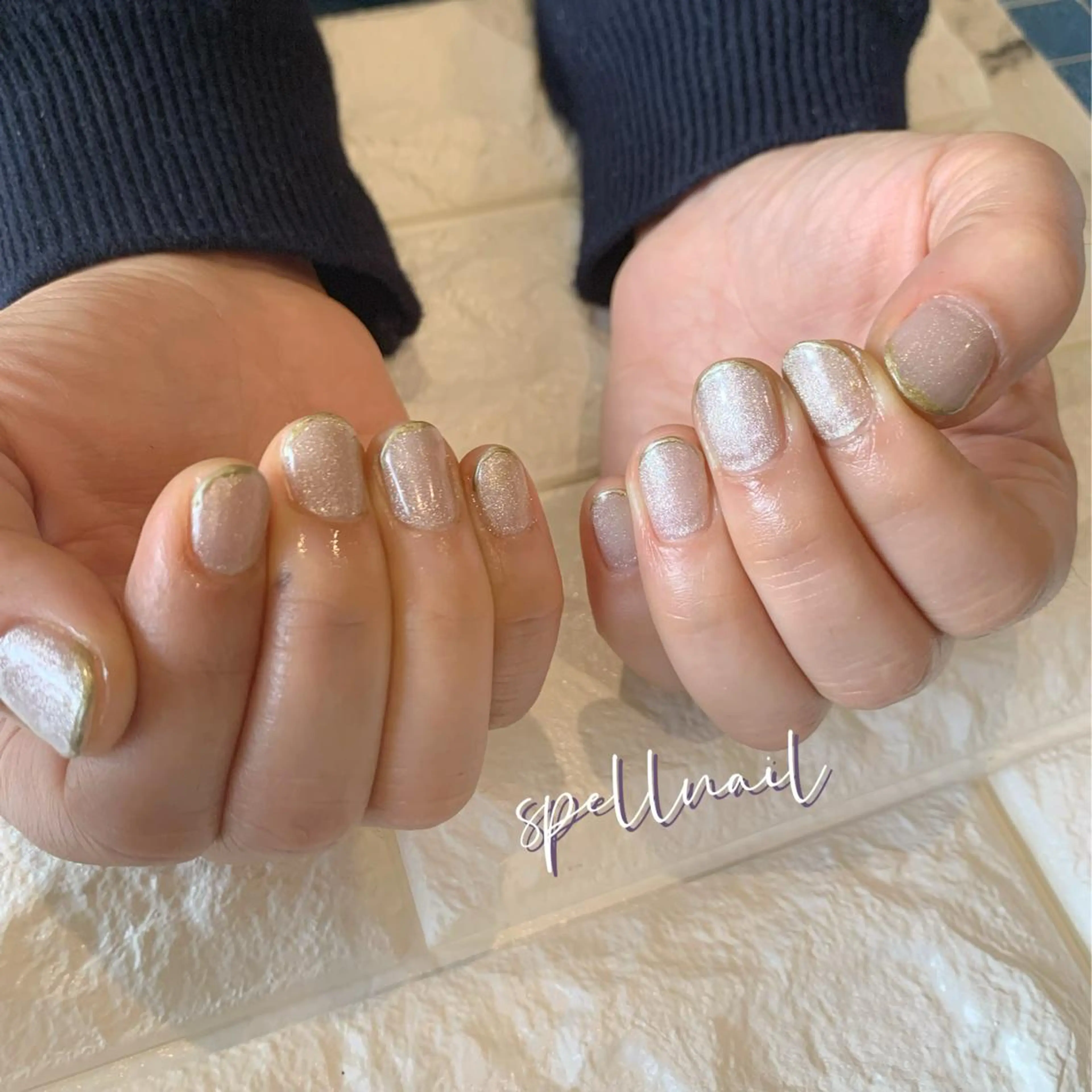 ネイル アートネイル ジェルネイル マグネットネイル マグネットワンカラー ワンカラーネイル SHIKI モリンガ蒸し/水光肌のエステ・リラクイメージ