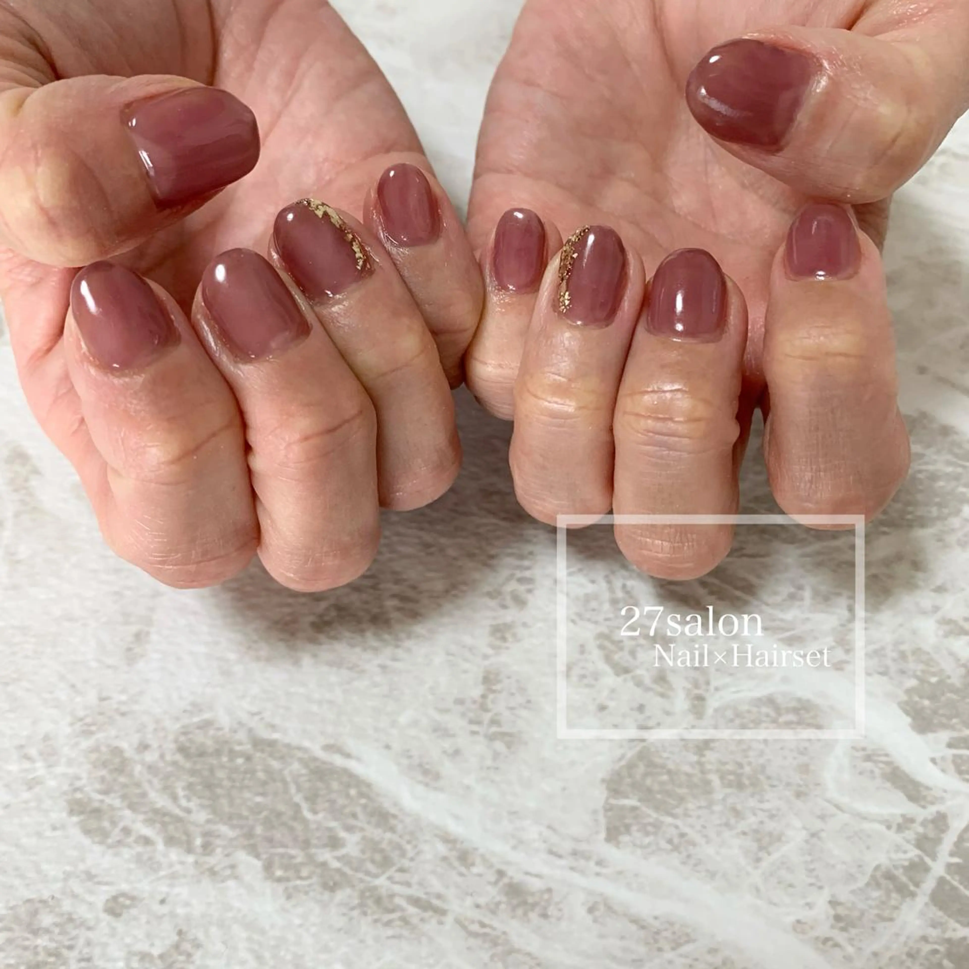 ネイル ピンク パープル 27salon yuinaのネイルデザイン