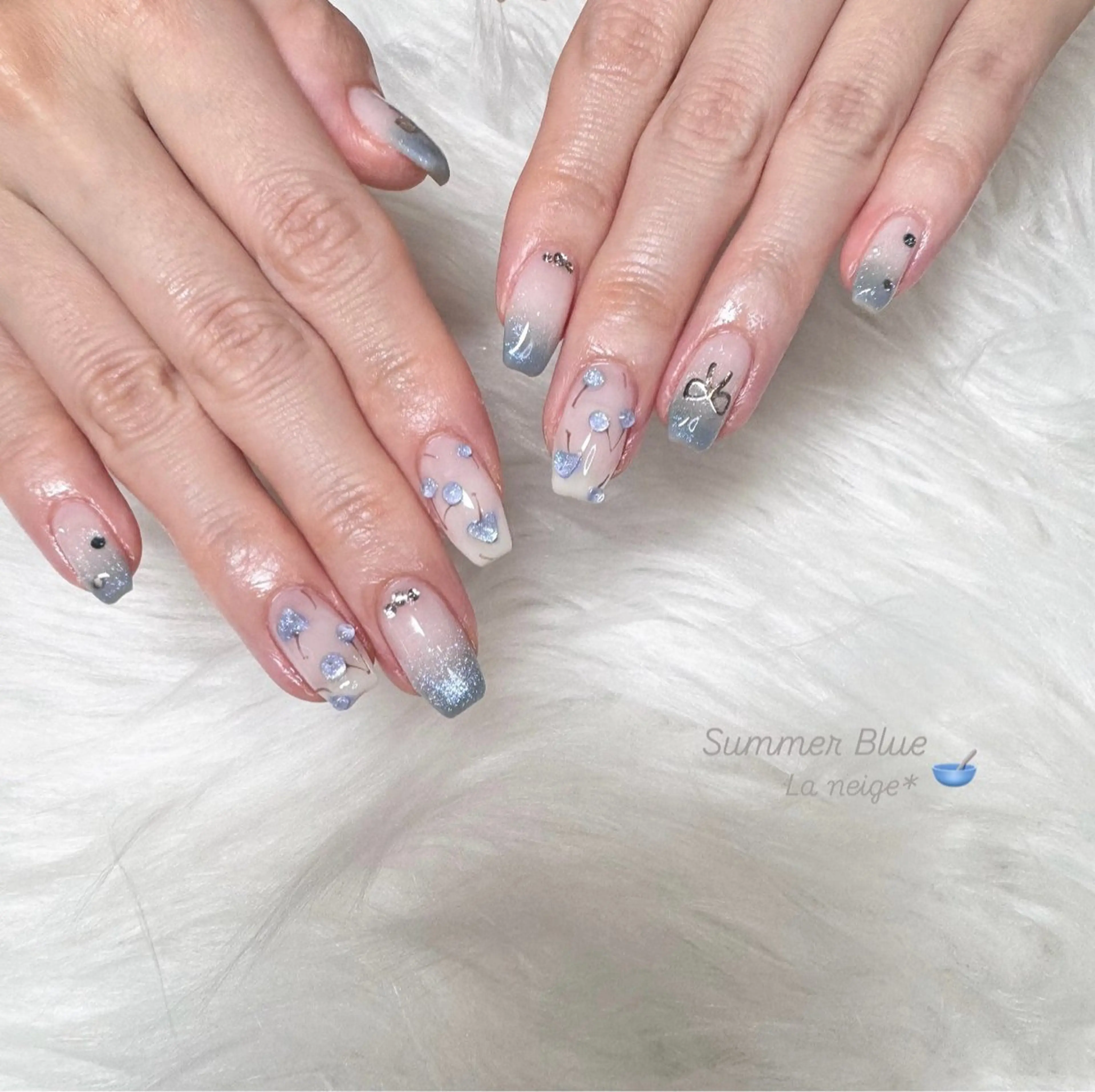 ネイル ハンドネイル La neige* yuki 🥯🍑のネイルデザイン