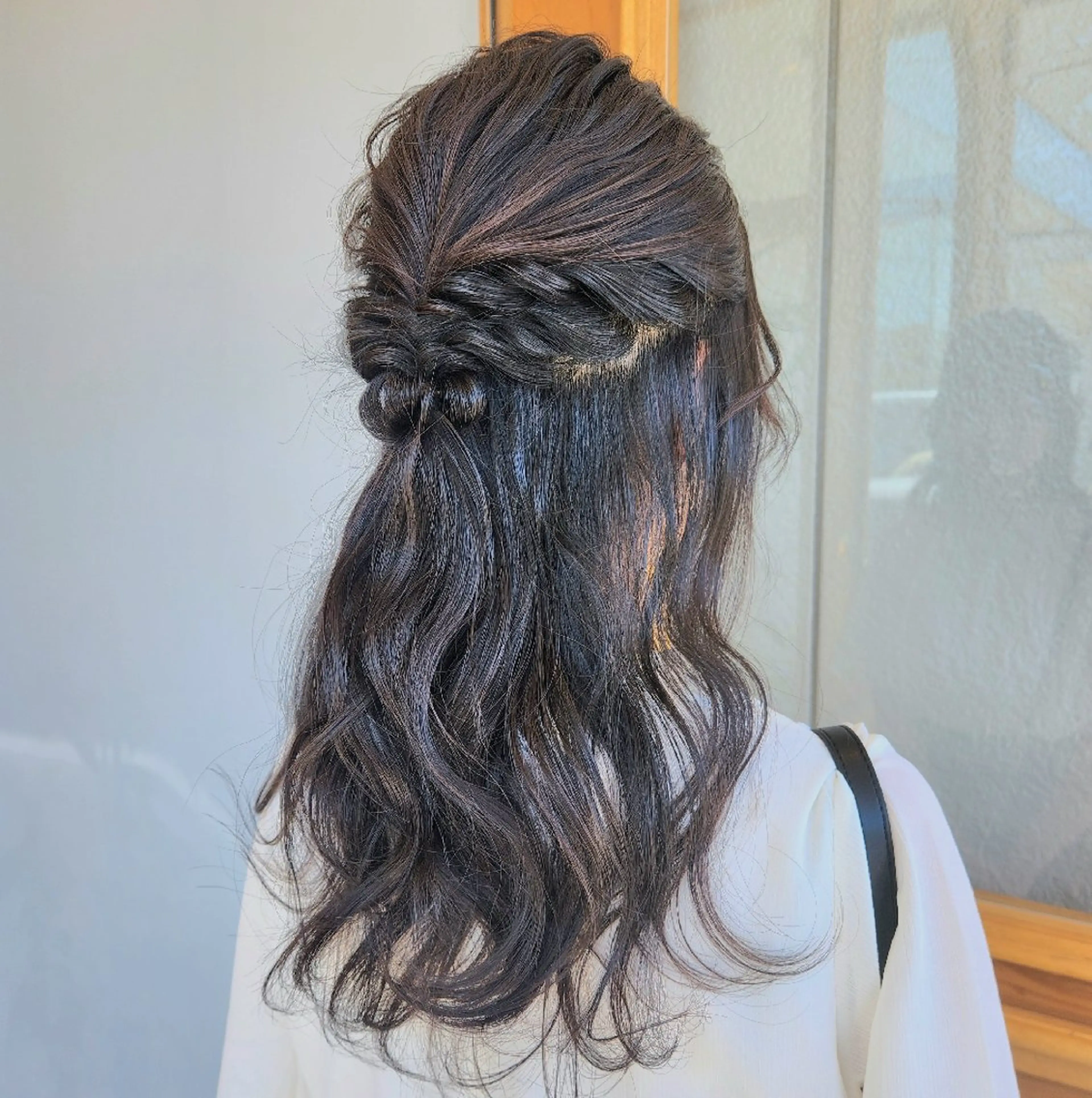 ヘアアレンジ ハーフアップ ヘアセット O.hair designers所属・シールエクステ🎀 ホシノ🕒ユウカのヘアスタイル