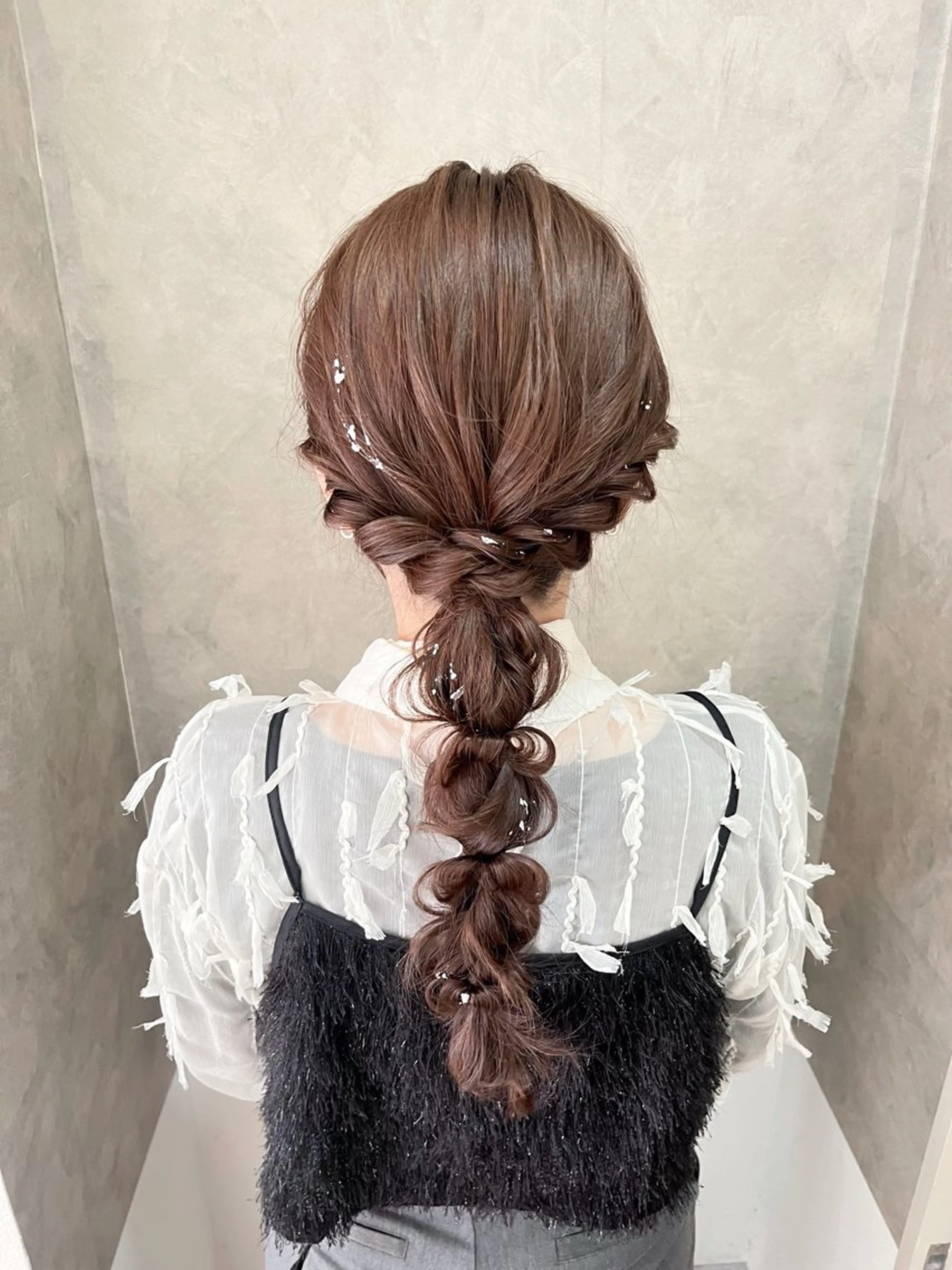 ロング ヘアアレンジ 参列♡デートゆるふわ ヘアメイク🎀みゆうのヘアスタイル