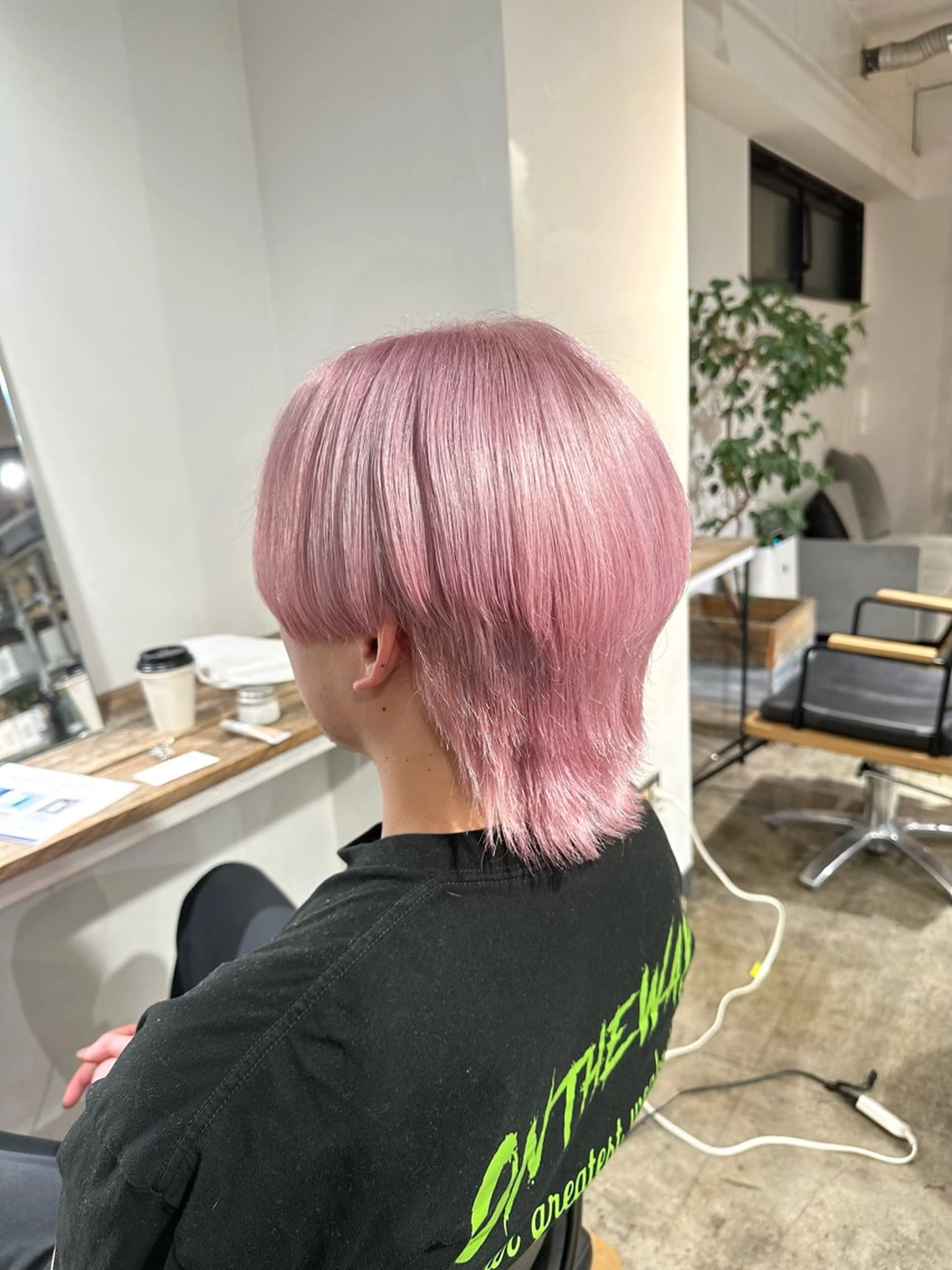 メンズ メンズブリーチ メンズハイトーン マッシュウルフ マッシュ メンズパーマ カット ヘアカラー トリートメント 骨格補正施術/メンズ 専門美容師/YUYAのヘアスタイル