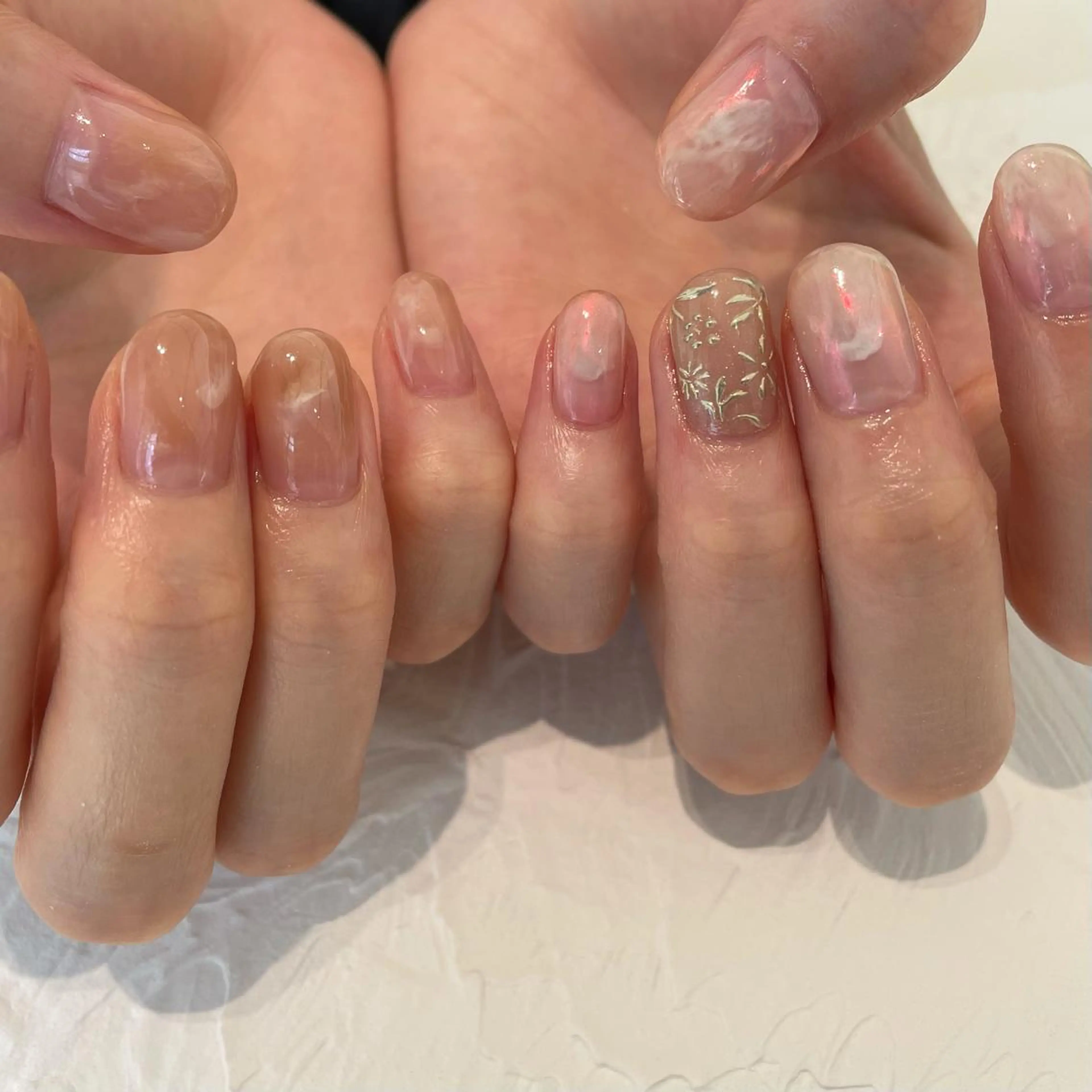 ネイル 持ち込み tete'o nail RIEのネイルデザイン