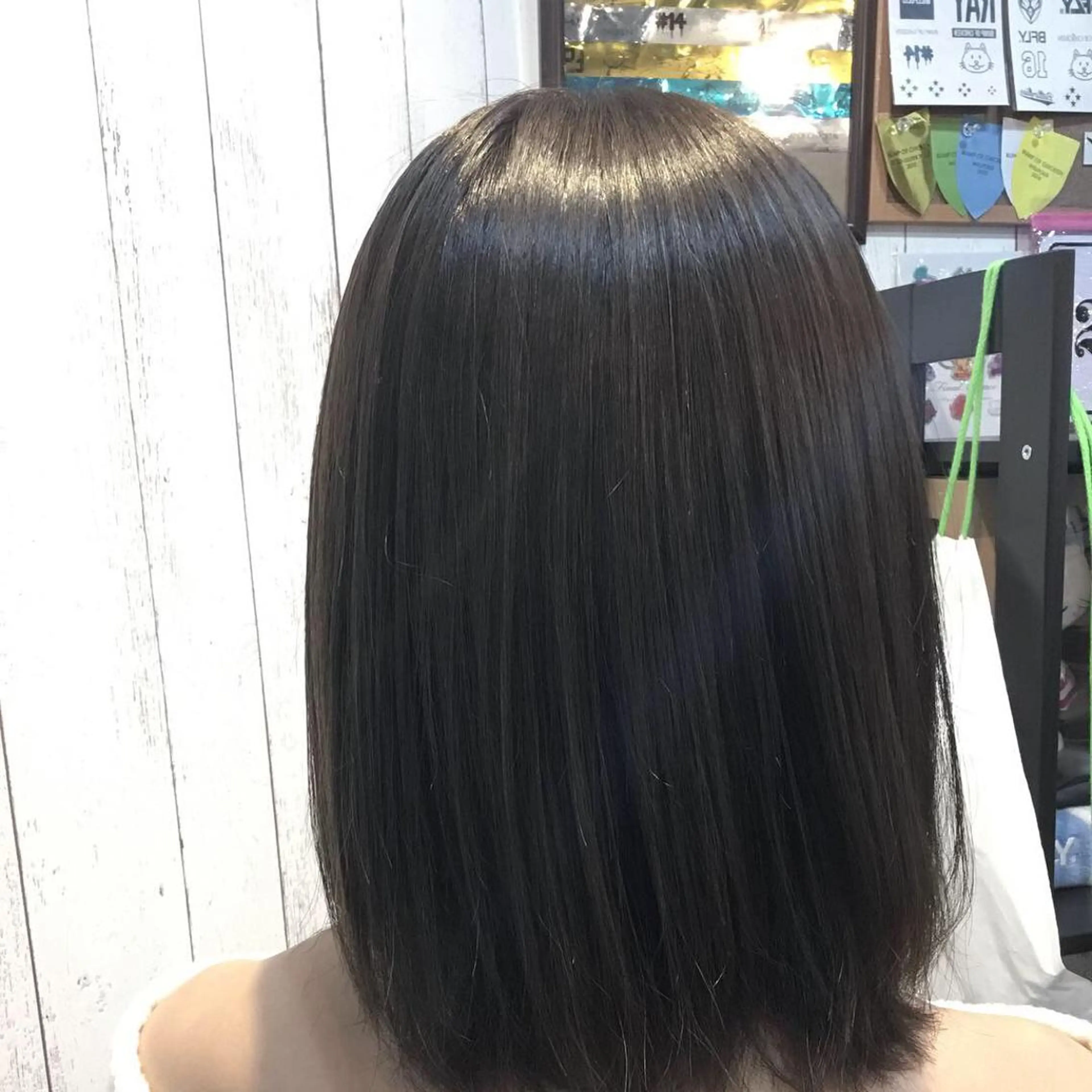ミディアム カラー パーマ 金崎 新吾のヘアスタイル