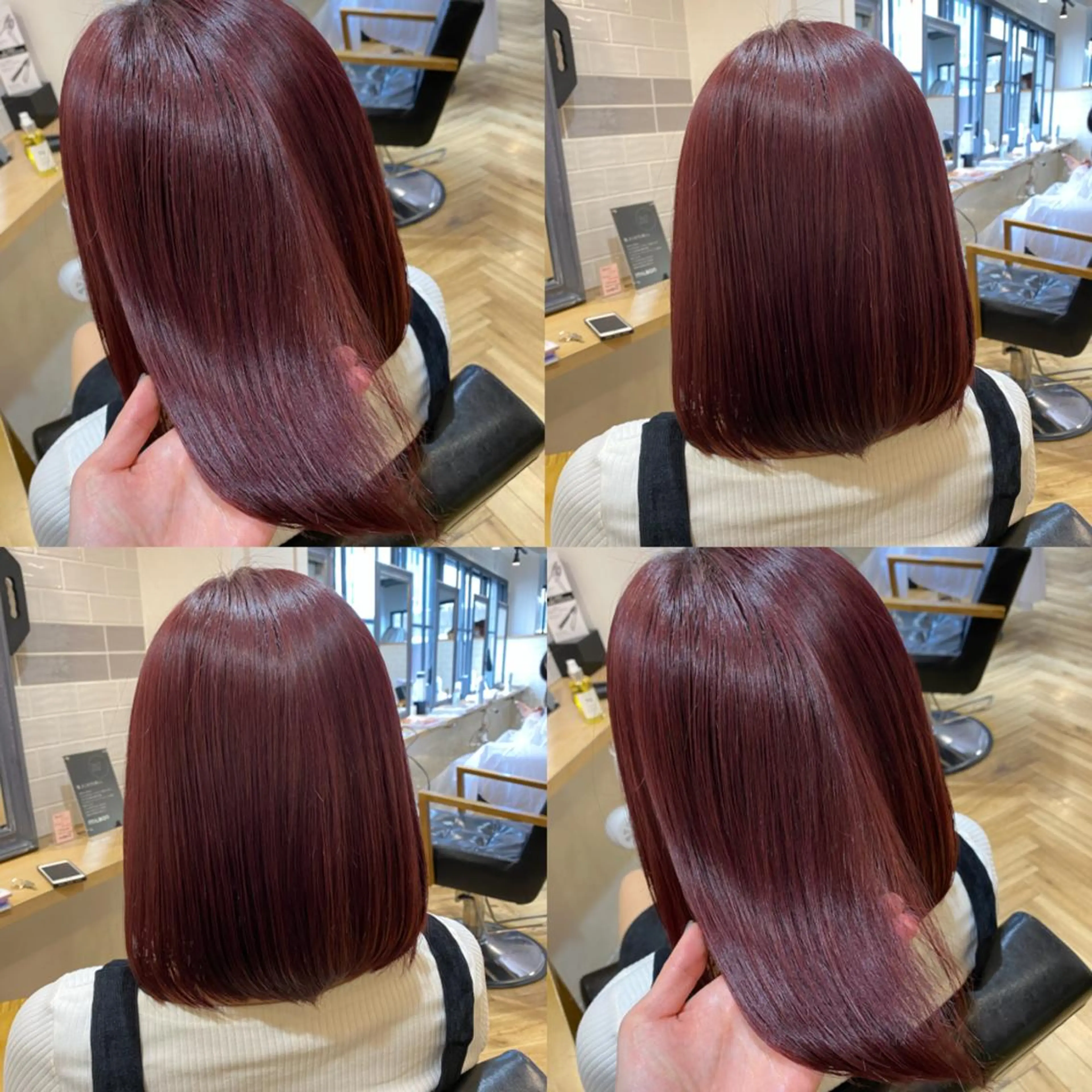 ミディアム カラー ブリーチ ラベンダーカラー ブリーチなしカラー ピンクカラー ピンクラベンダー 艶カラー/韓国顔周り 🎀mamiのヘアスタイル