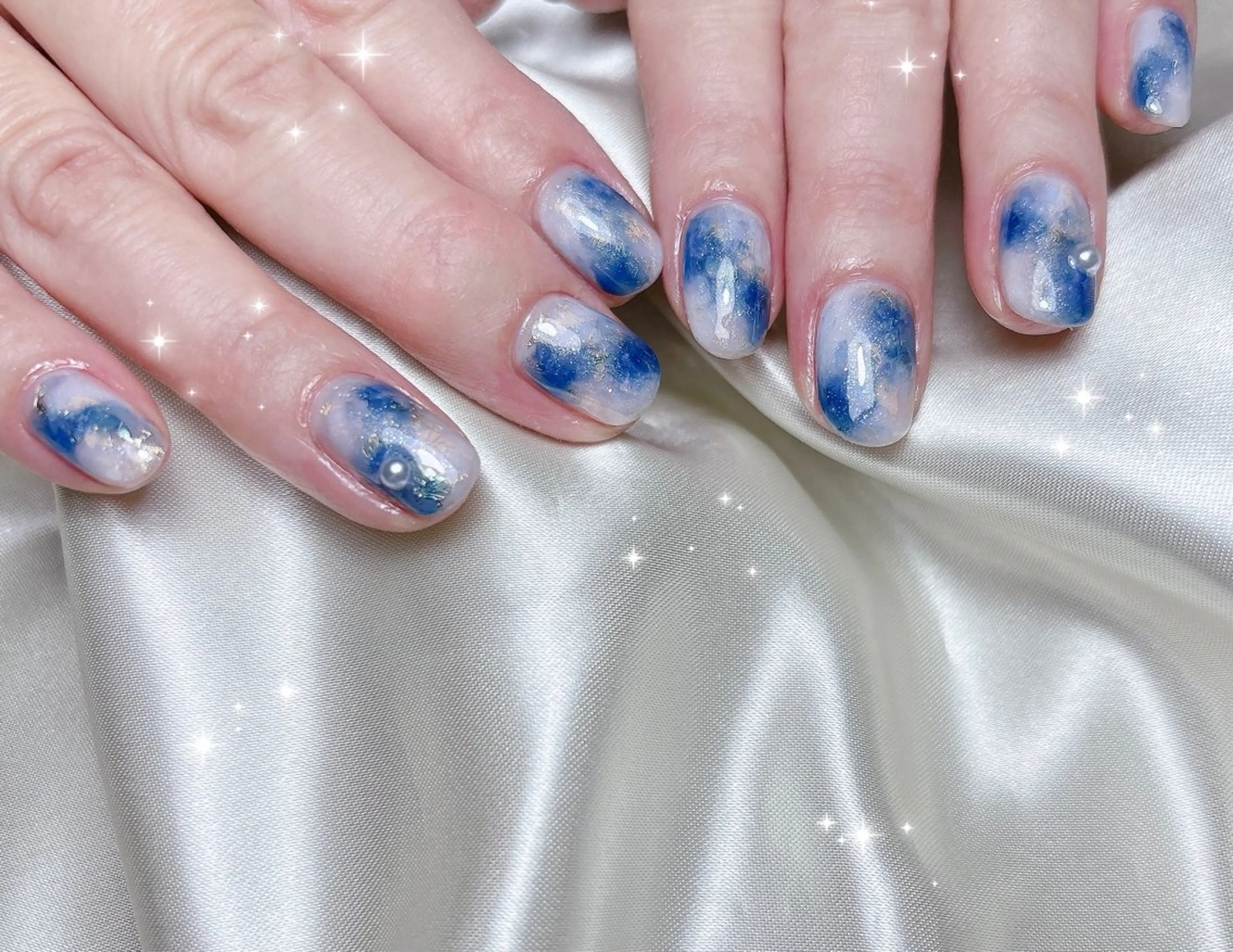 ネイル ニュアンスネイル ハンドネイル FLARE NAIL フレアネイルのネイルデザイン