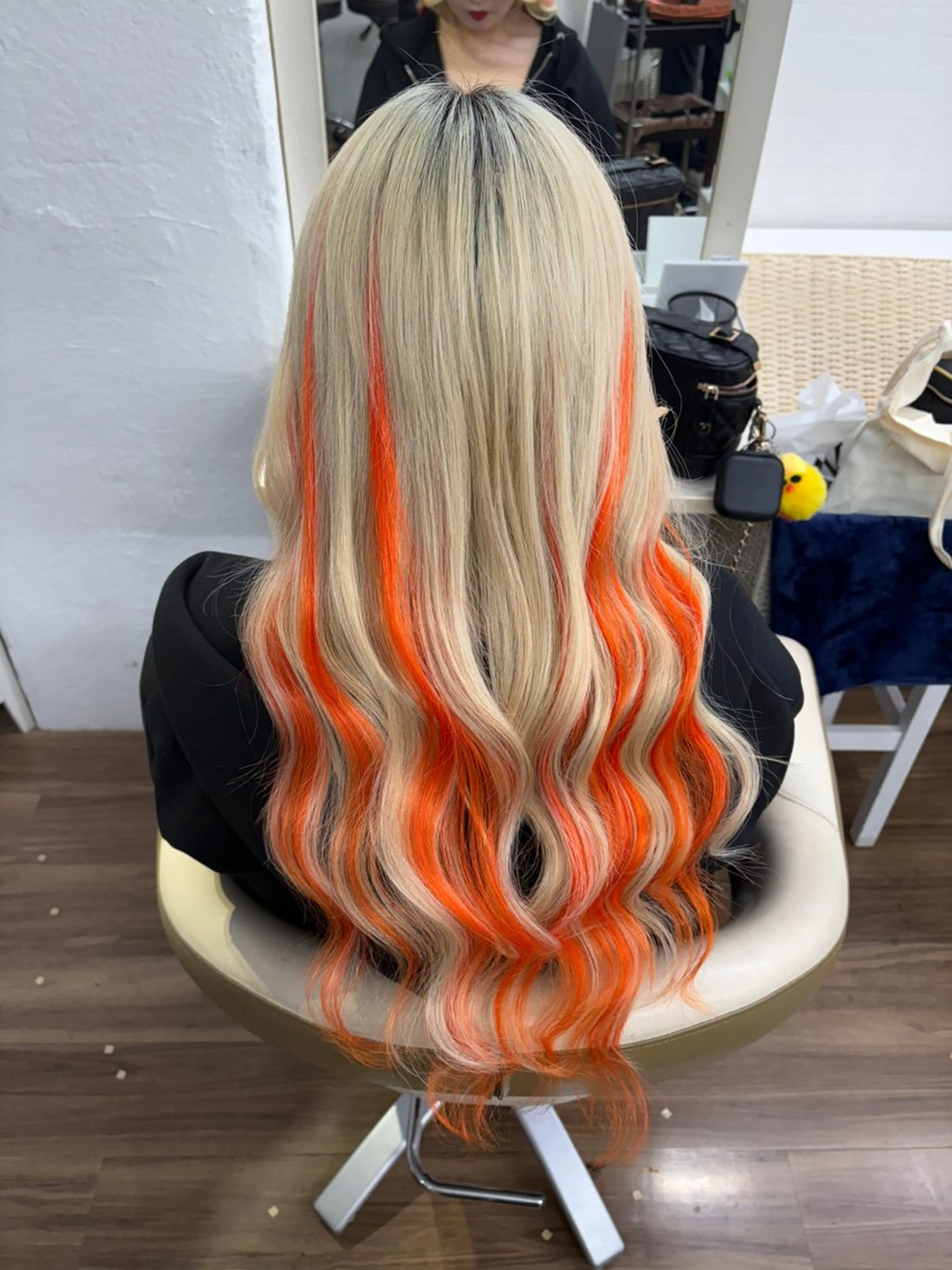 ロング ヘアアレンジ エクステ ハイライト エクステ GLOSS 心斎橋 山上のヘアスタイル