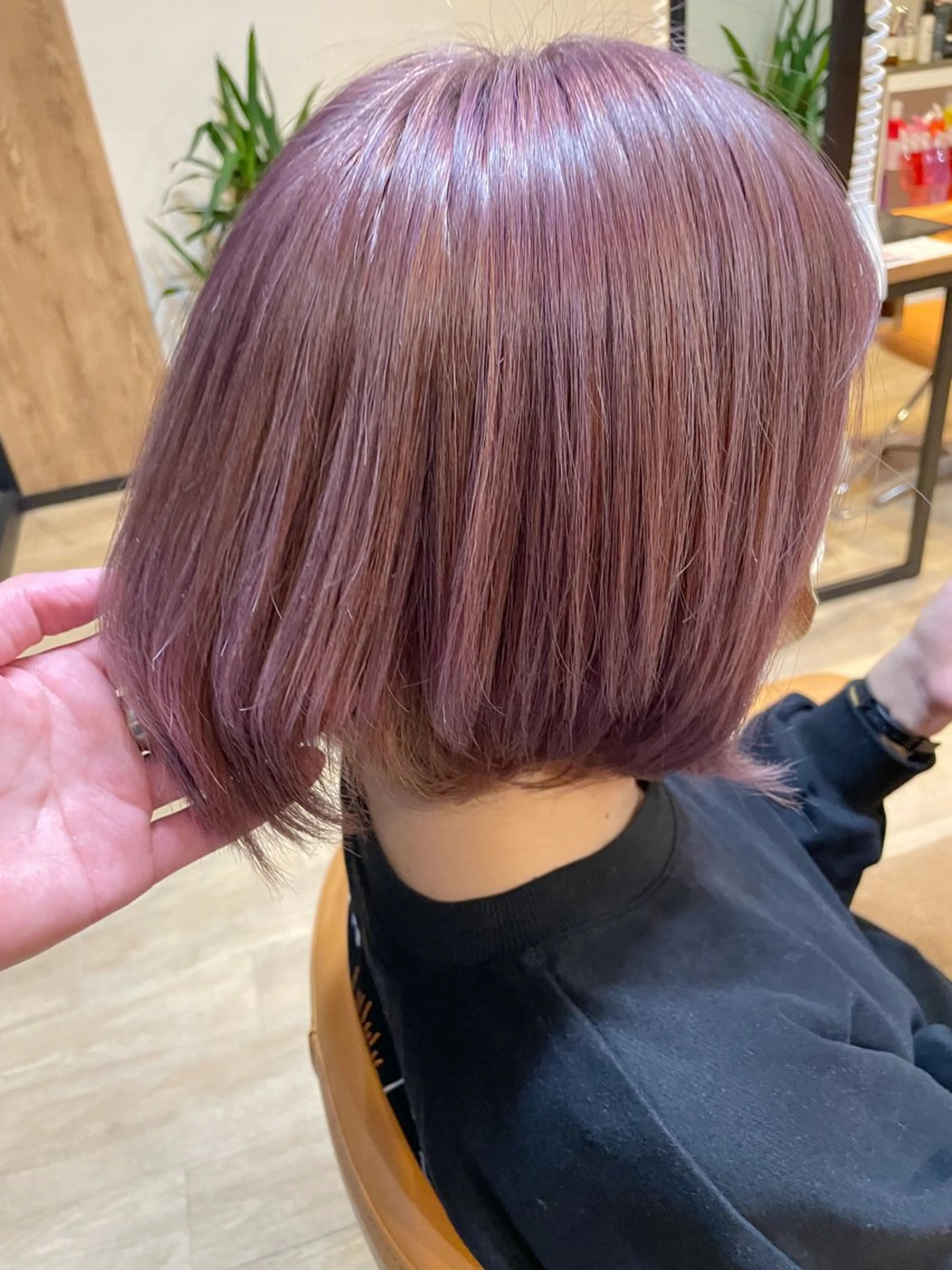 ショート カラー ラベンダーカラー ラベンダーグレー 髪質改善/ブリーチ 田代 龍我のヘアスタイル