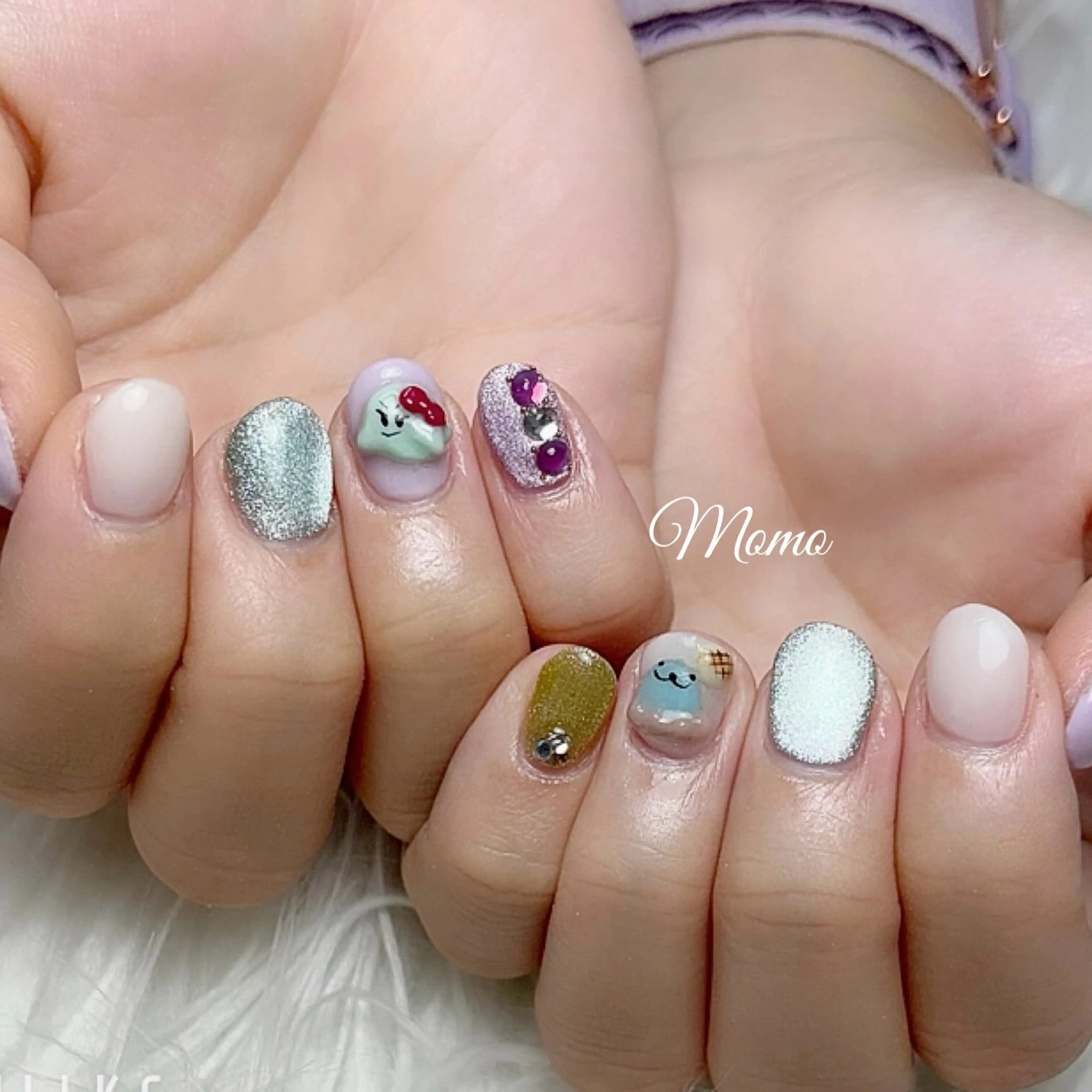 ネイル アートネイル シンプルネイル Nail Salon Momoのネイルデザイン