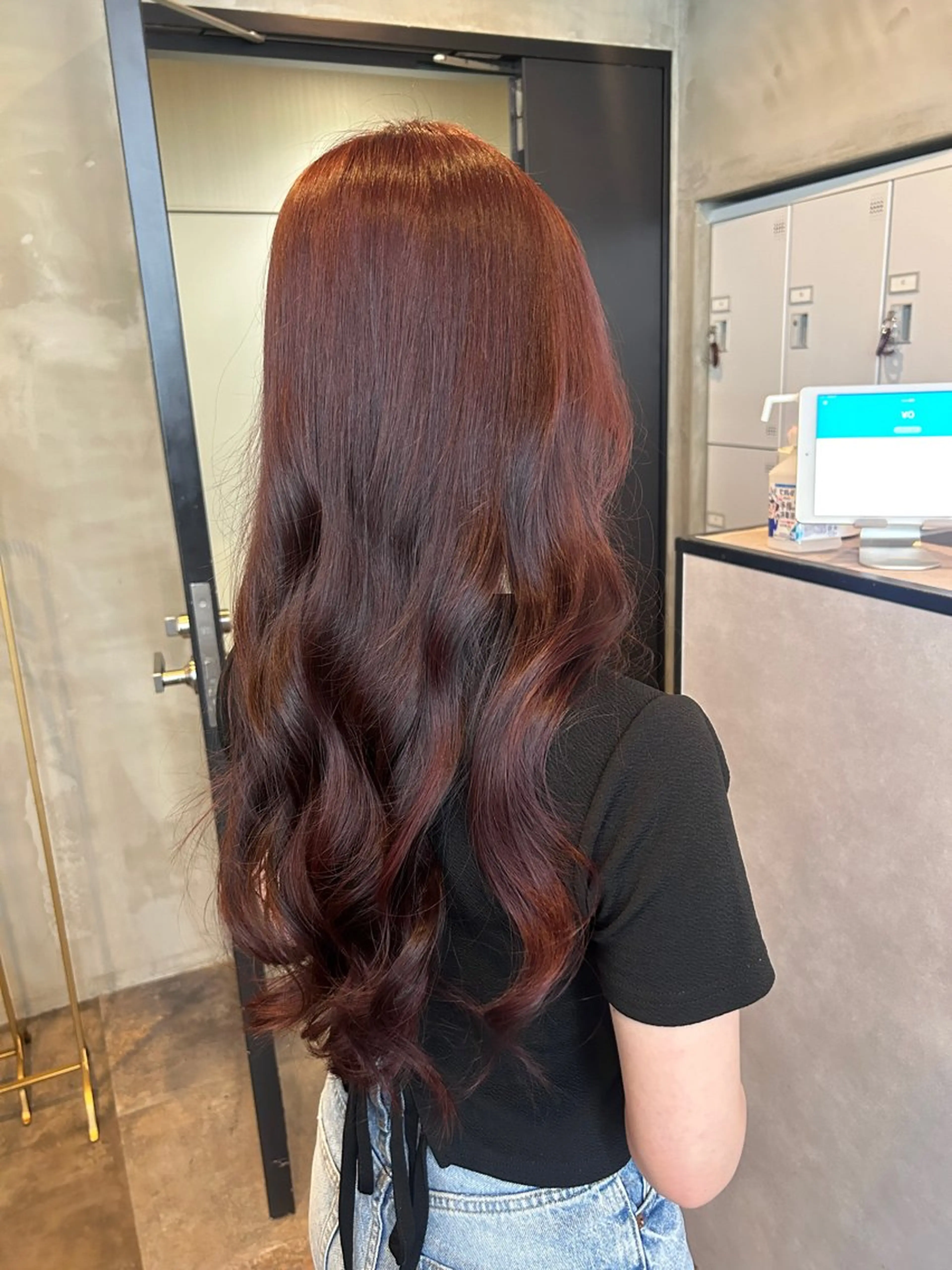 ロング カラー カット ヘアカラー トリートメント newi梅田🫧韓国 ヘア🫧sakiのヘアスタイル