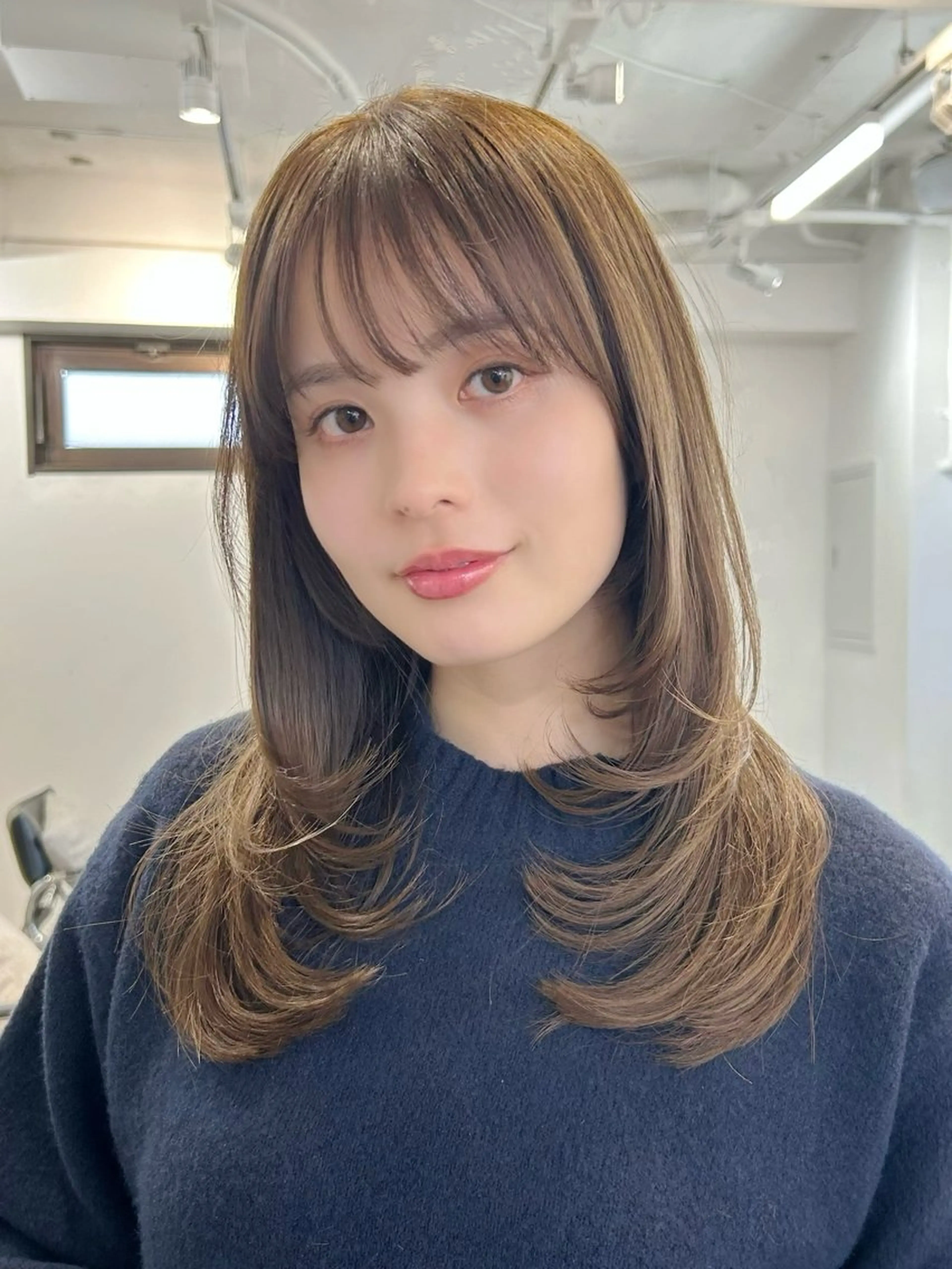 ミディアム カラー カット ヘアカラー 🌿池袋ボブ/美髪 縮毛矯正taigaのヘアスタイル