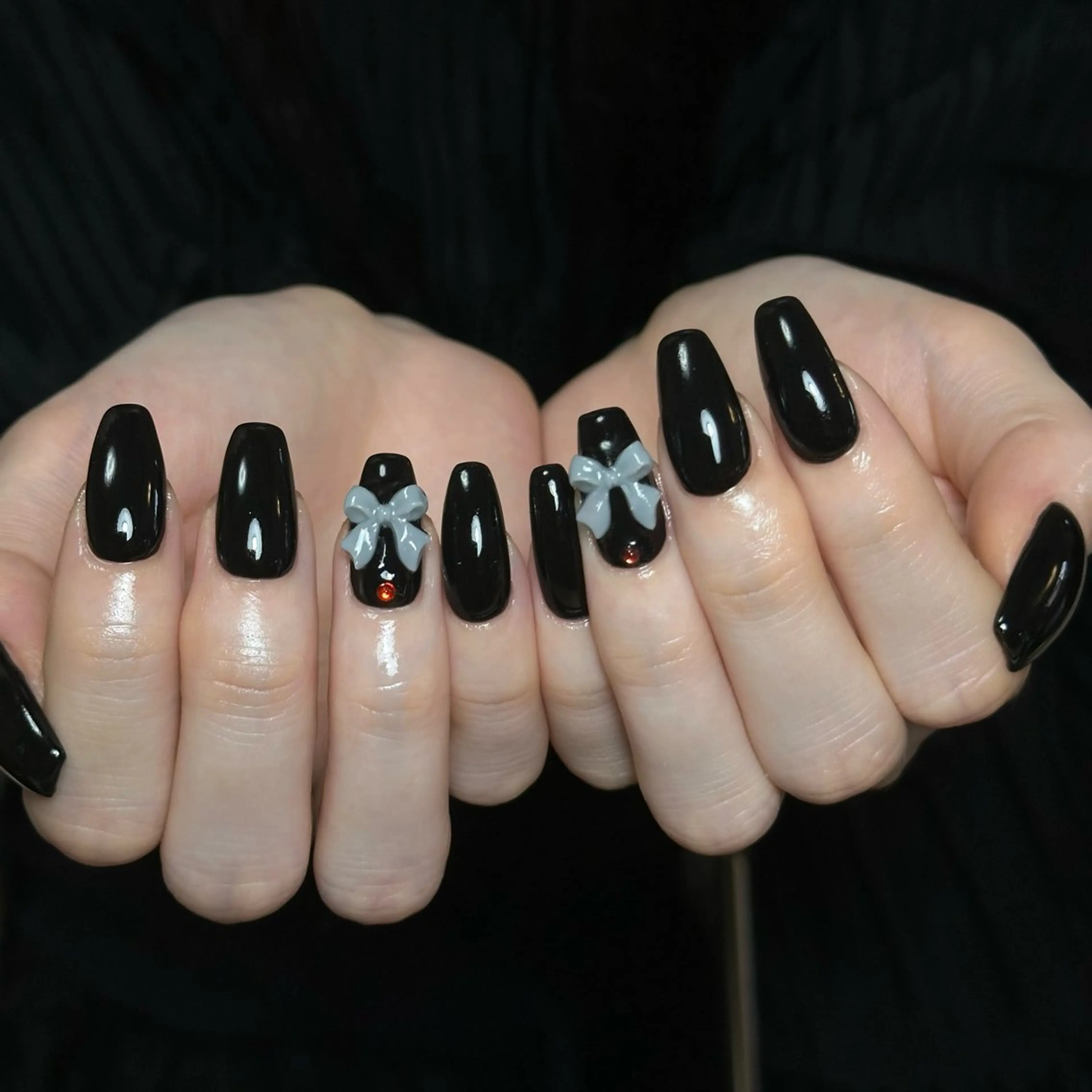 【🥀hand🥀】ワンカラー2本アートの写真