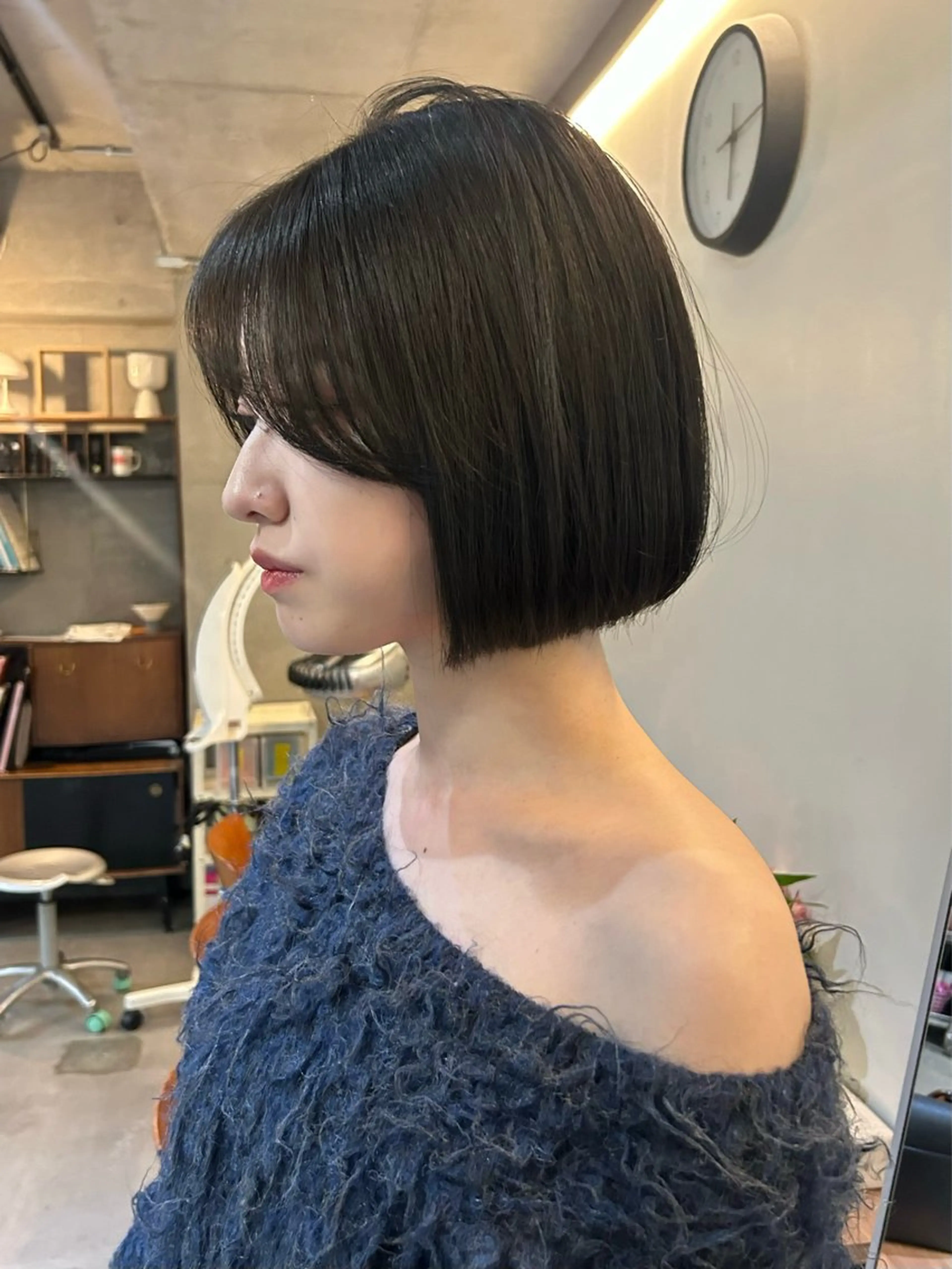 【U-28 4/9.10限定✨トリートメント付】人気no.1👑韓国ボブ/レイヤーカット　#レイヤーボブ#タッセルボブの写真