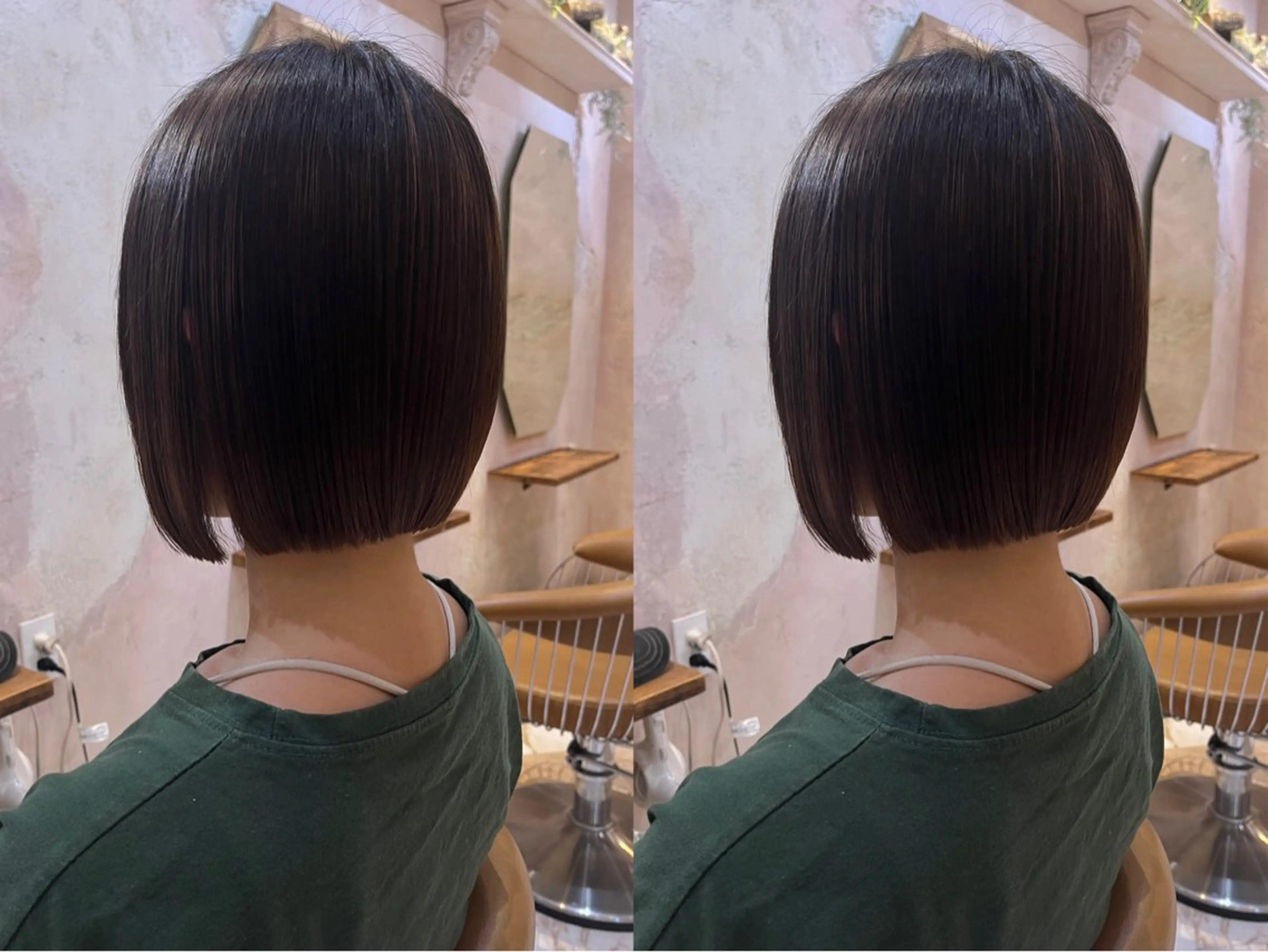ショート パーマ ボブ 縮毛矯正 カット 縮毛矯正 トリートメント 似合わせレイヤー 髪質改善/柴木琴愛のヘアスタイル