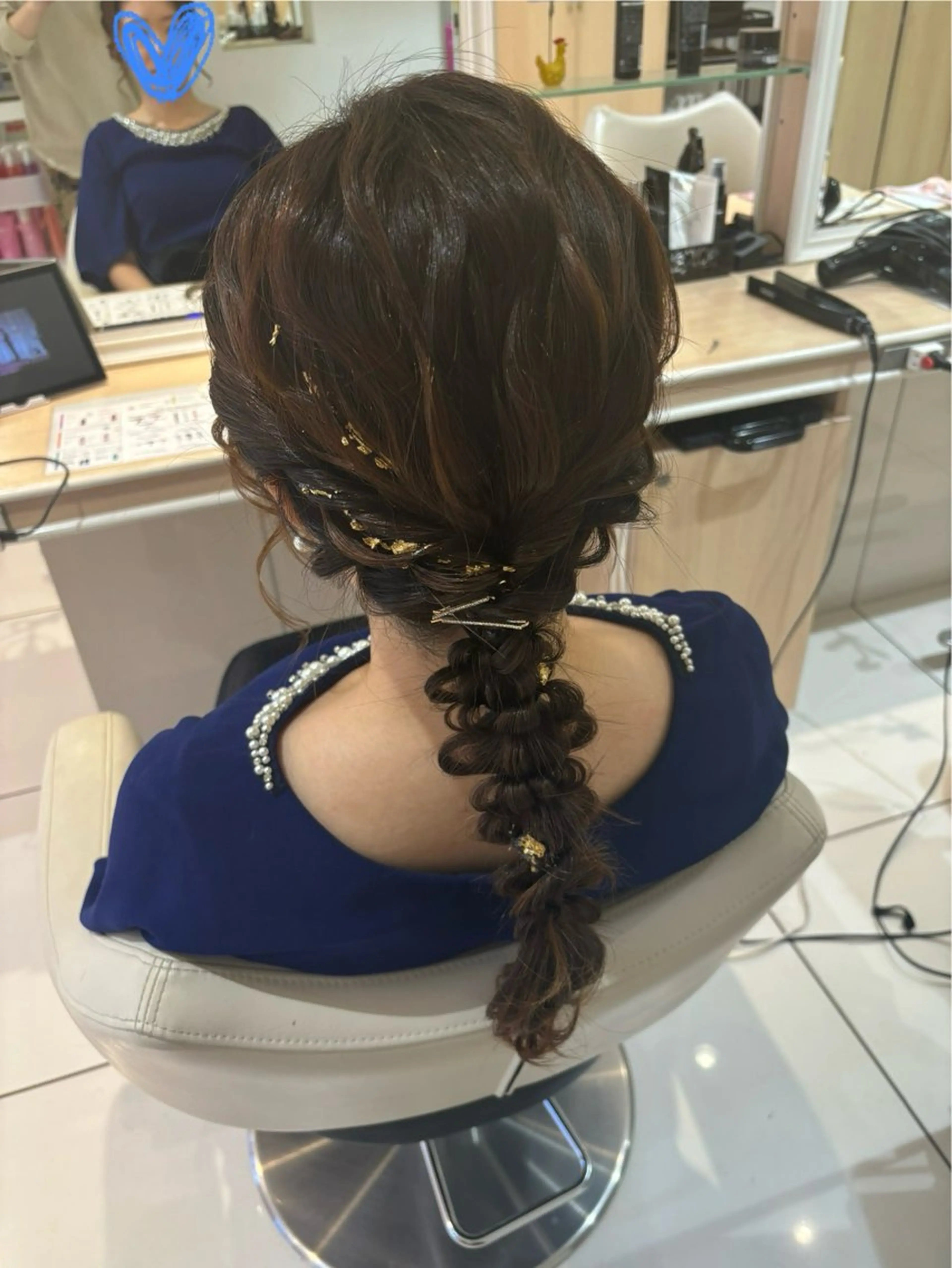 ロング ヘアアレンジ ヘアセット 宮永 璃沙のヘアスタイル