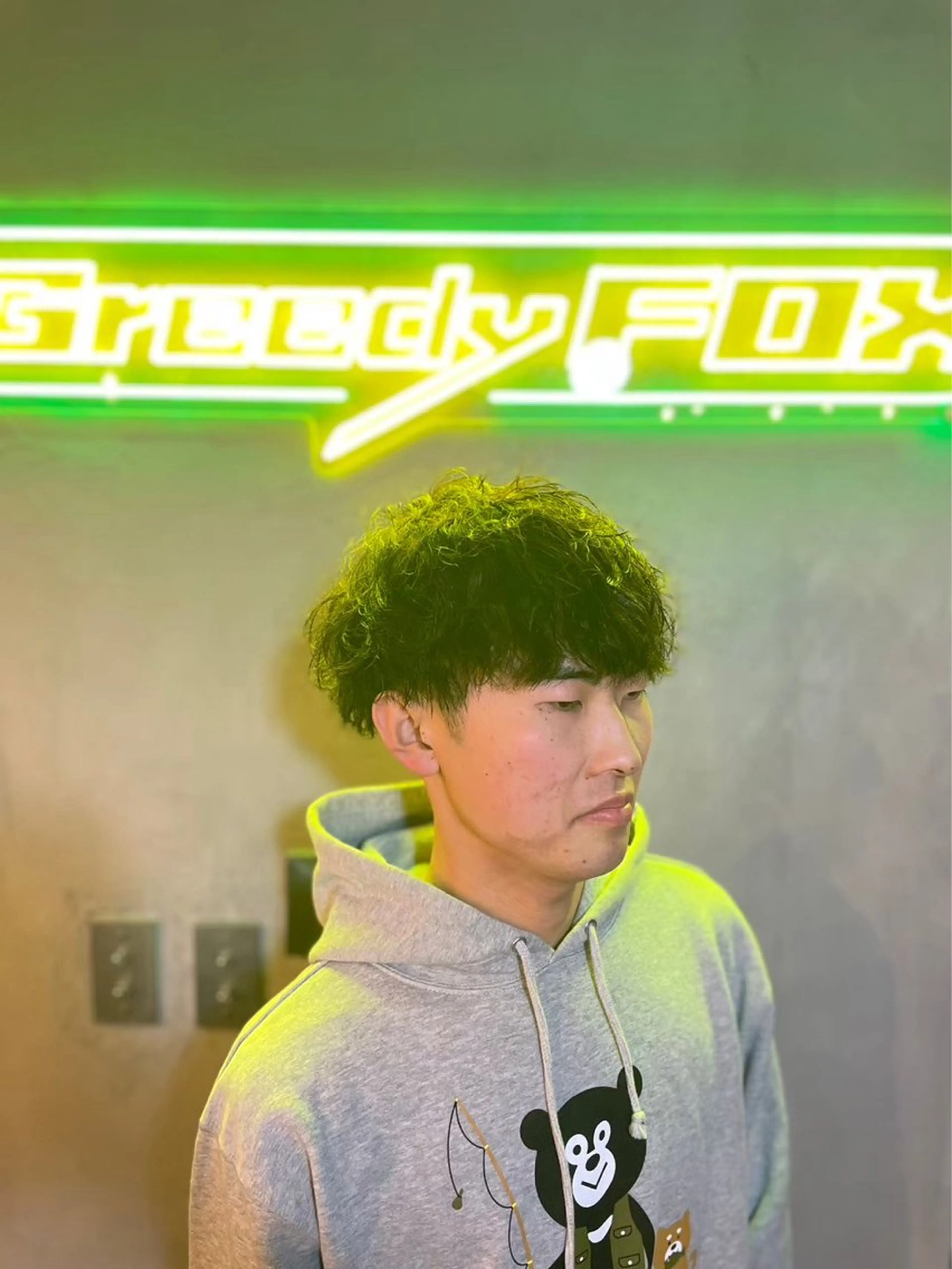 ミディアム パーマ カット パーマ dunhill 斉藤 大樹/メンズカットのヘアスタイル