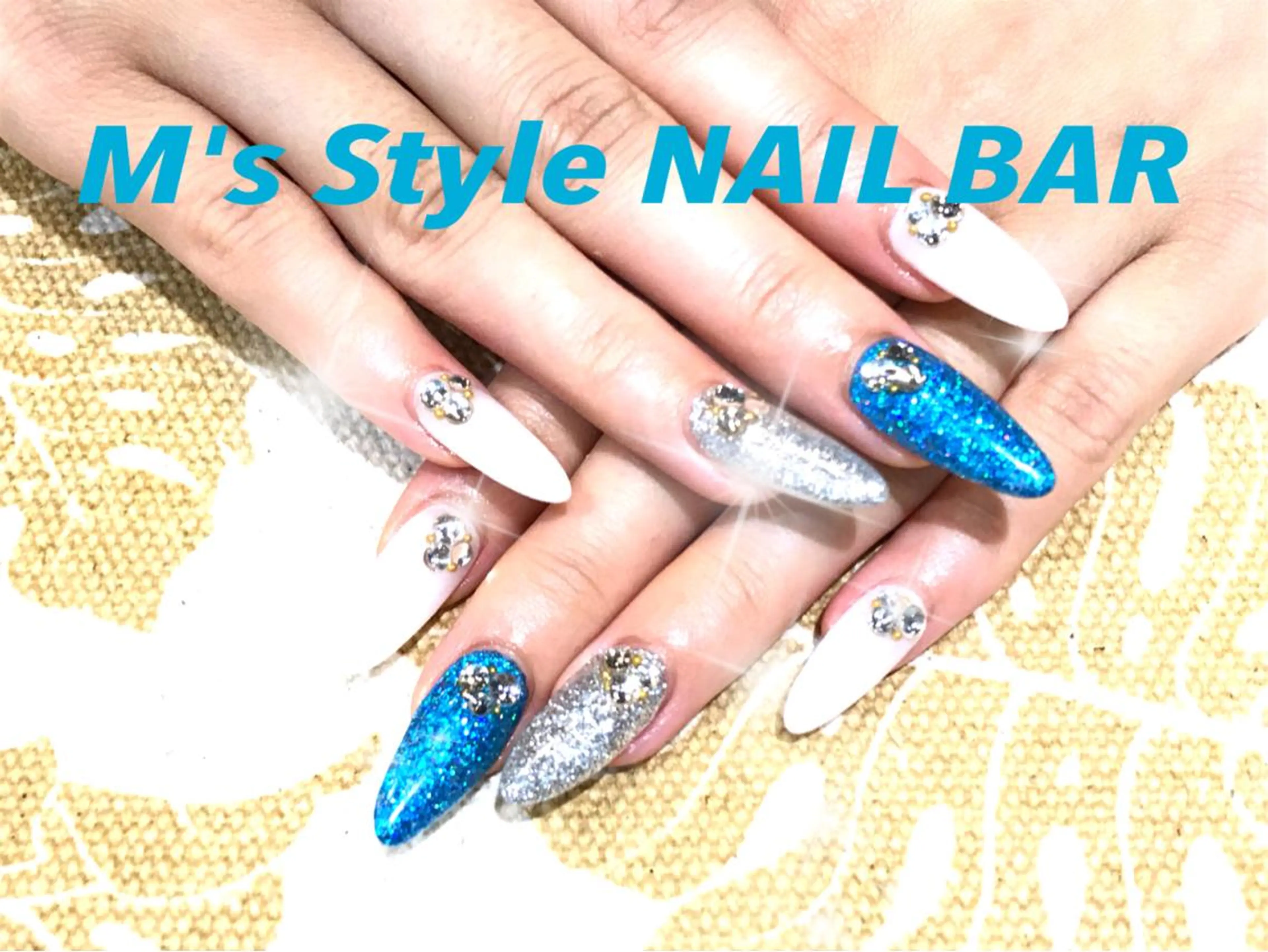 ネイル ブルー 持ち込み ハンドネイル M's Style NAIL BARのエステ・リラクイメージ