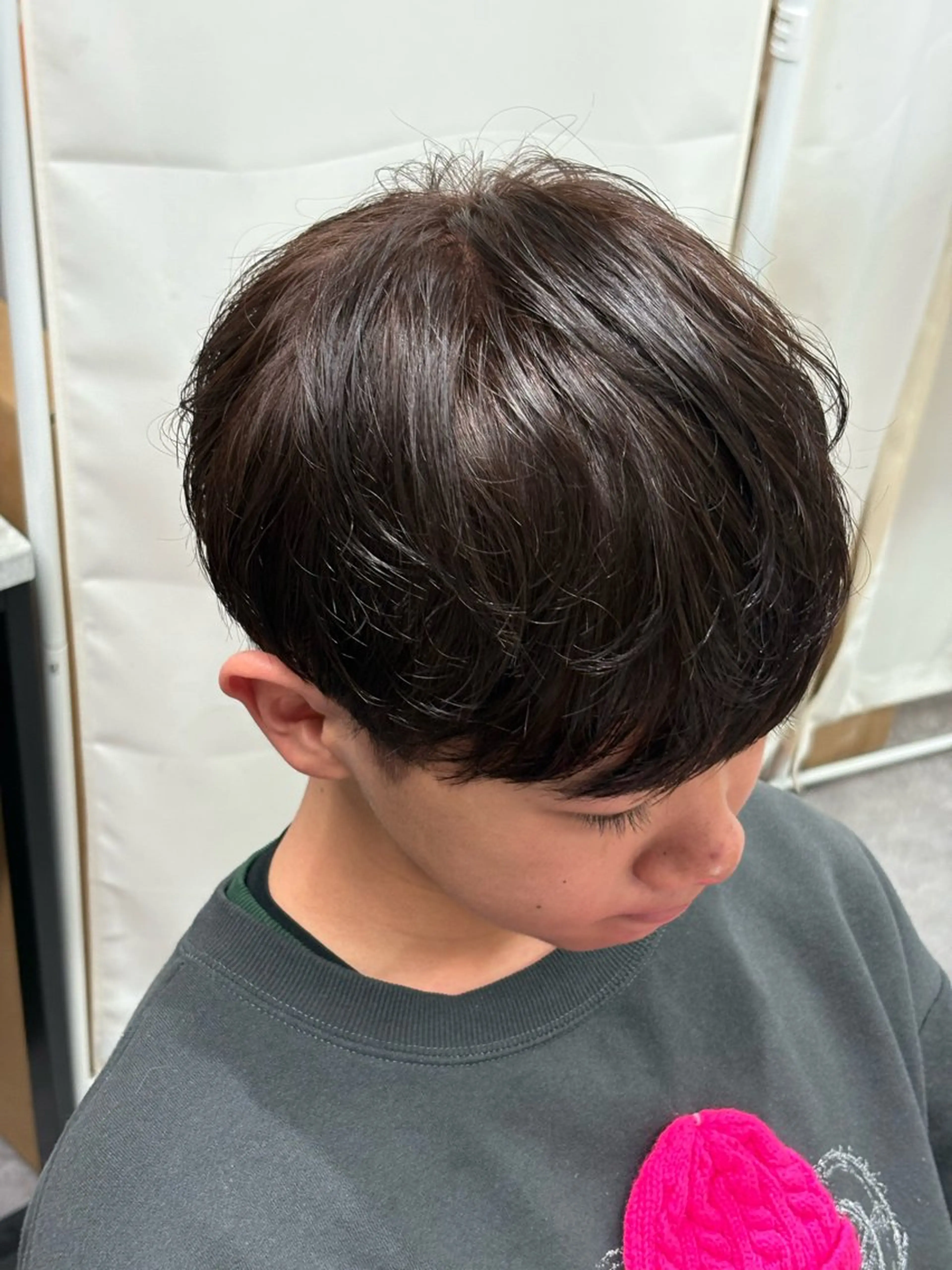 ミディアム カラー パーマ メンズ カット ヘアカラー トリートメント ヘアセット メンズパーマ特化 🔥韓国ヘア職人🔥のヘアスタイル