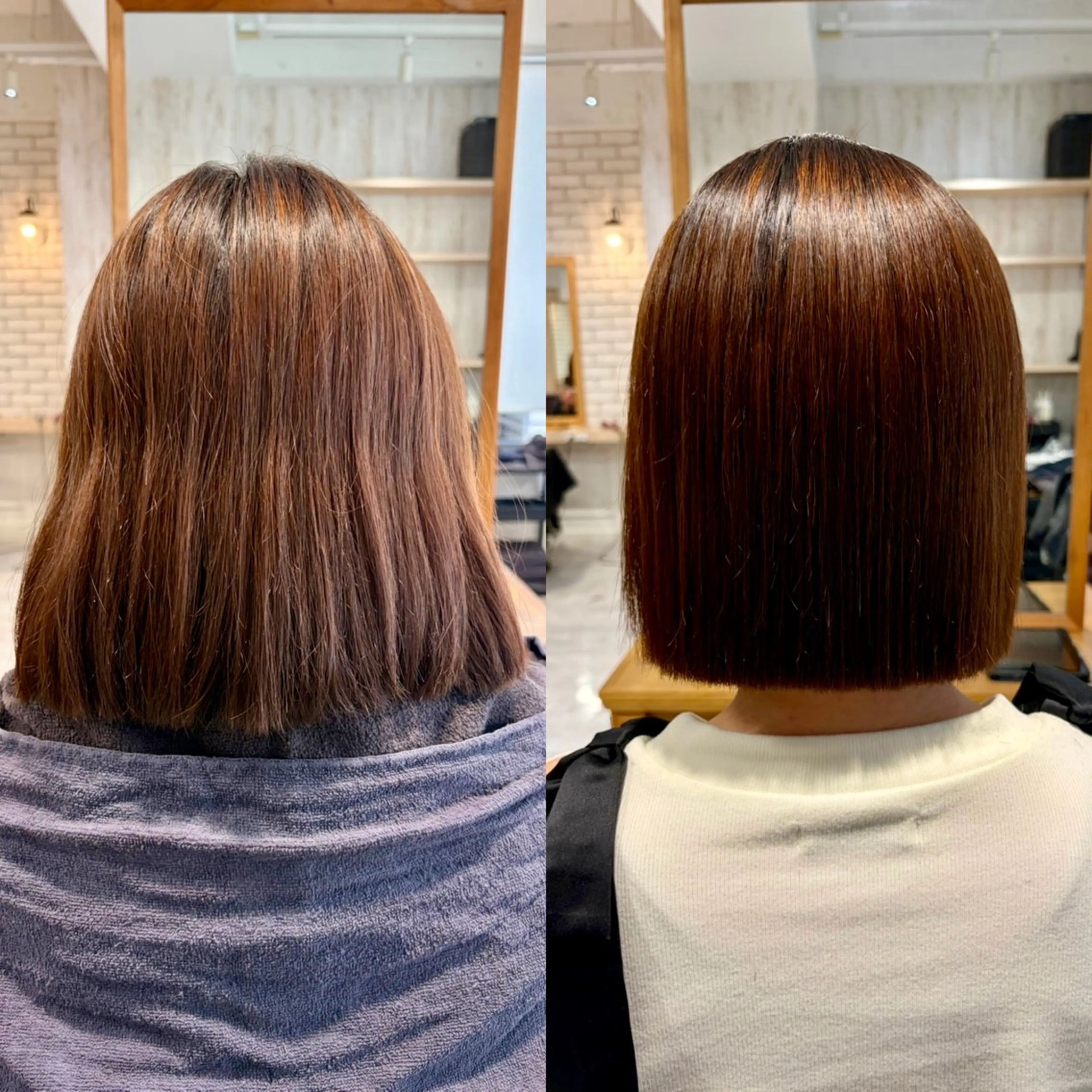 カット＋縮毛矯正（トリートメント＋¥1100）✂️✨の写真