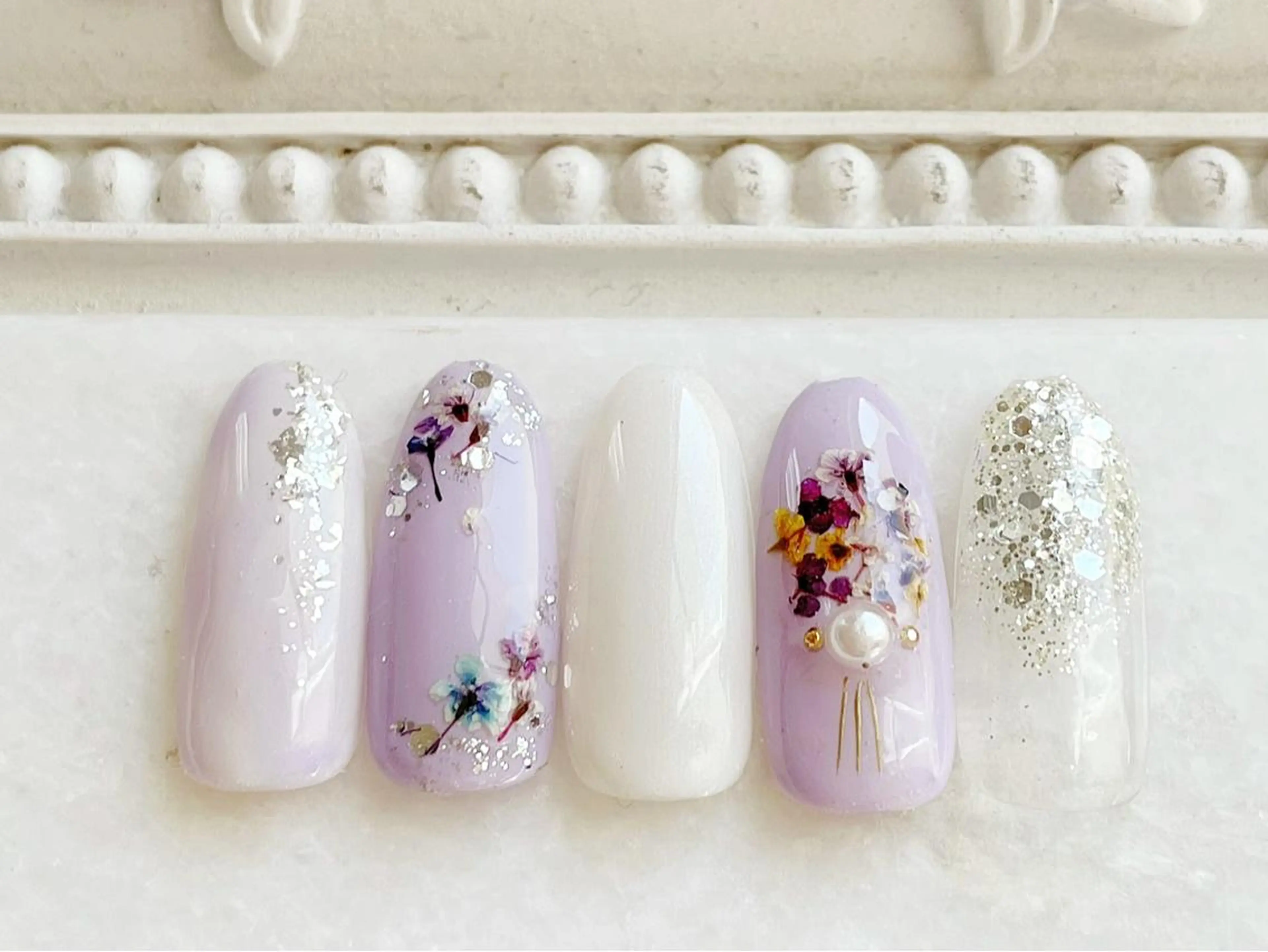 ネイル ジェルネイル パラジェル 春ネイル ハンドネイル Satomi  のネイルデザイン