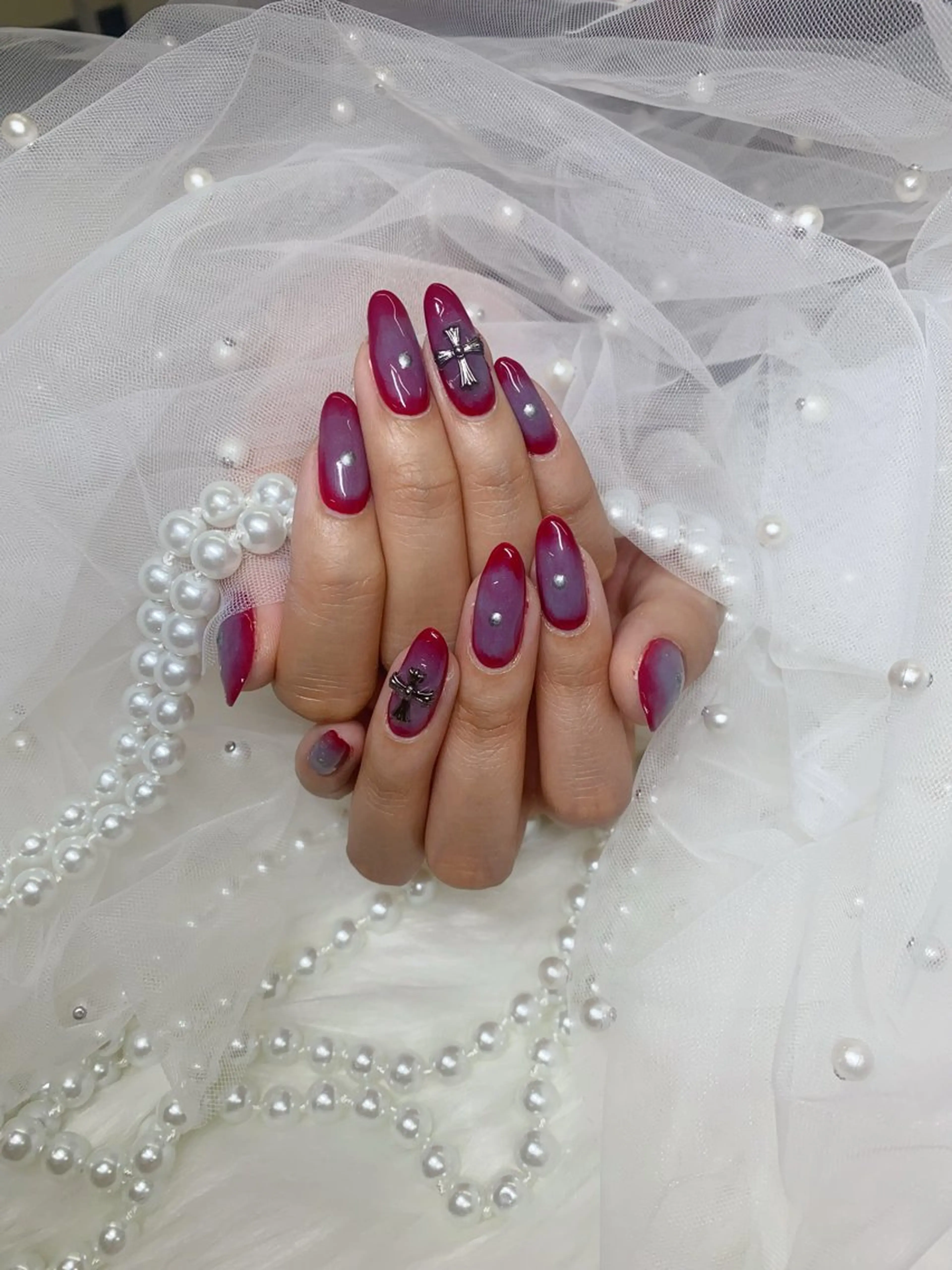 ネイル ETERNA Nail 銀座店【パラジェル/フィルイン/チップ長さだし/マグネット/ニュアンス】所属・ア カリのネイルデザイン