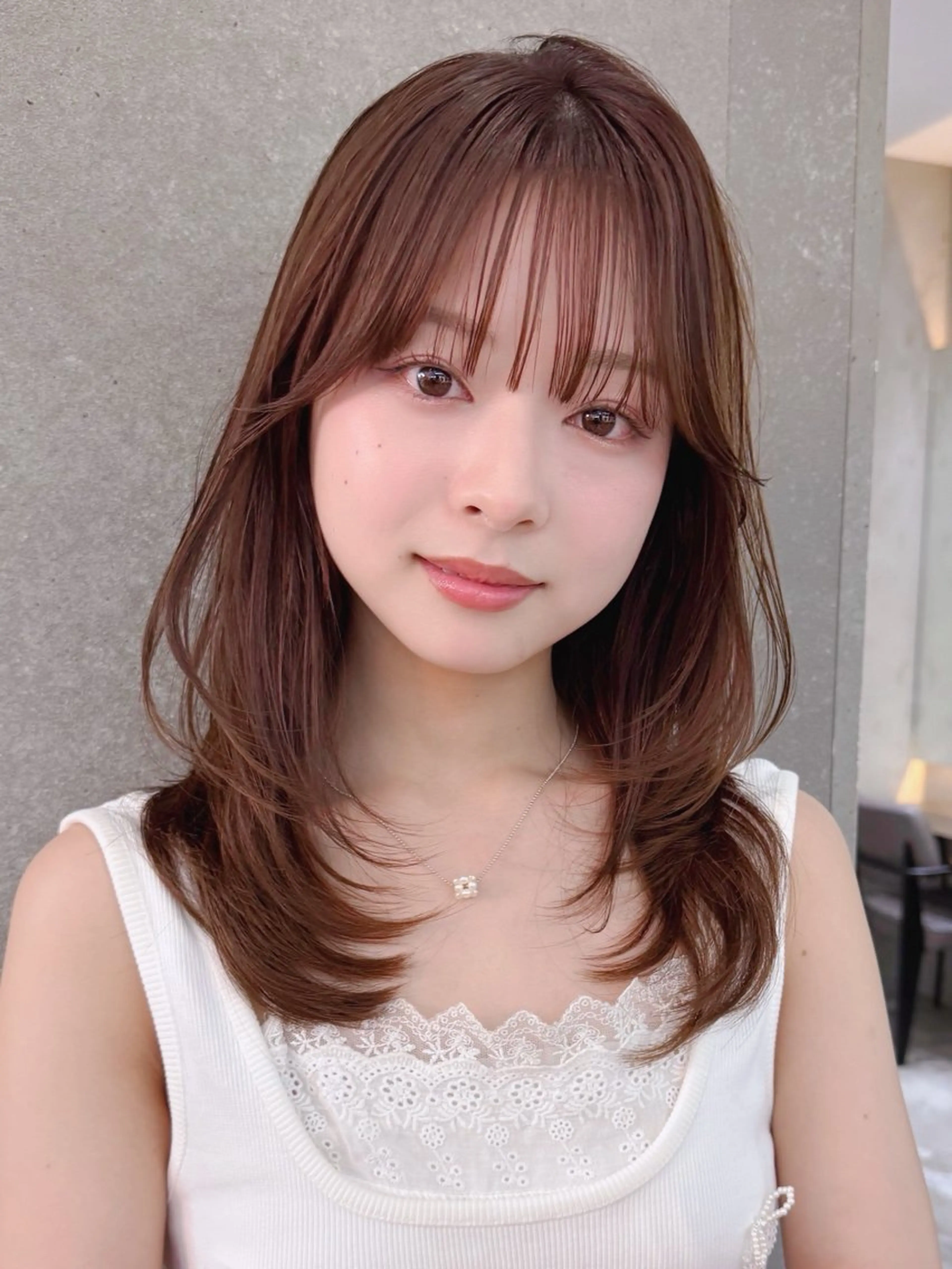 セミロング カット ヘアカラー トリートメント 🐥ボブ/韓国ヘア 髪質改善/halcaのヘアスタイル