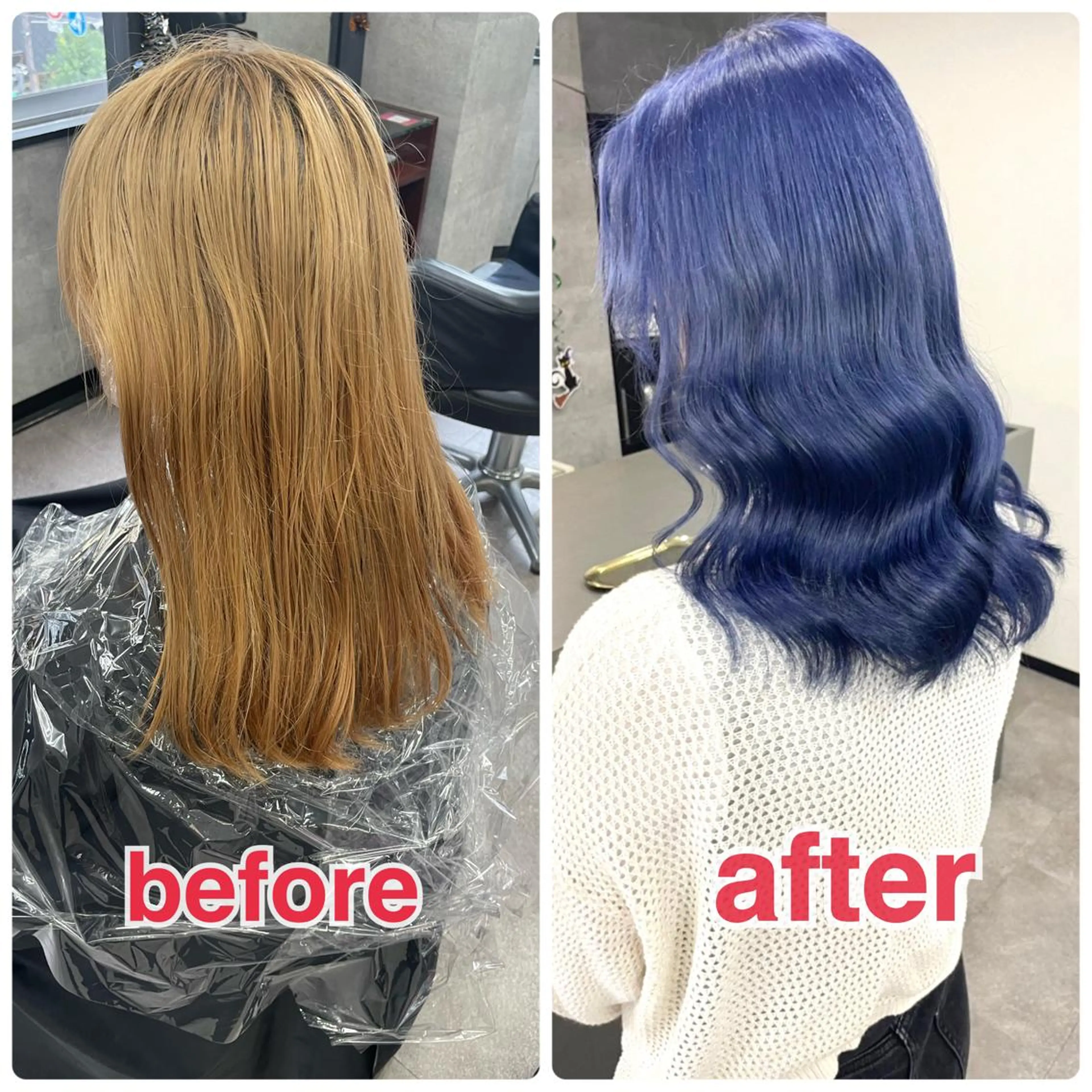 セミロング カラー シールエクステ ブリーチ ケアブリーチ ダブルカラー ハイトーンカラー ヘアカラー トリートメント ハイトーンエクステ 🎩カズキ🎩のヘアスタイル