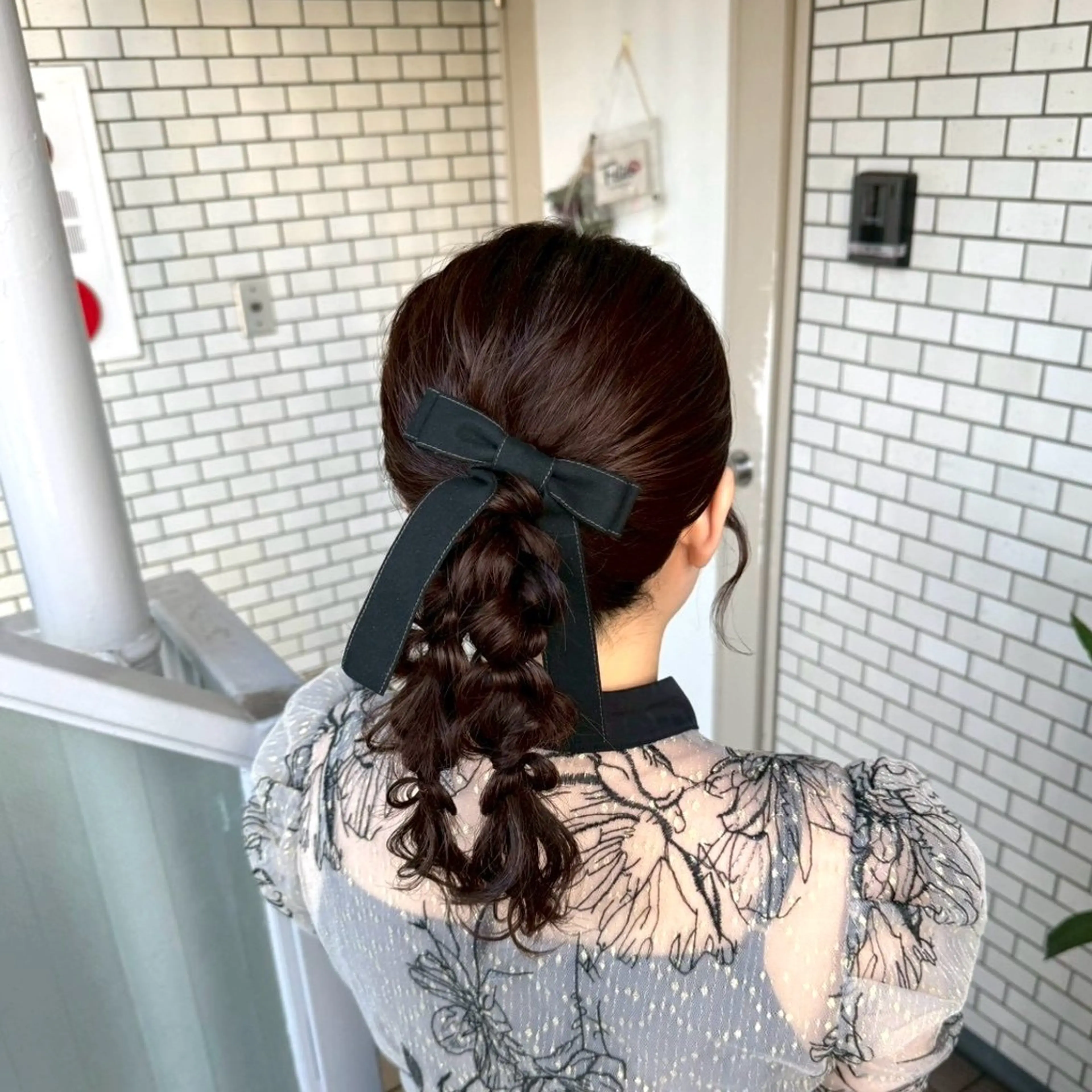 ミディアム ヘアアレンジ 成人式 ハーフアップ 結婚式・ブライダル デート 卒業式のヘアスタイル ヘアセット 褒められヘアメイク /‎ボブ女子🐶みおのその他イメージ